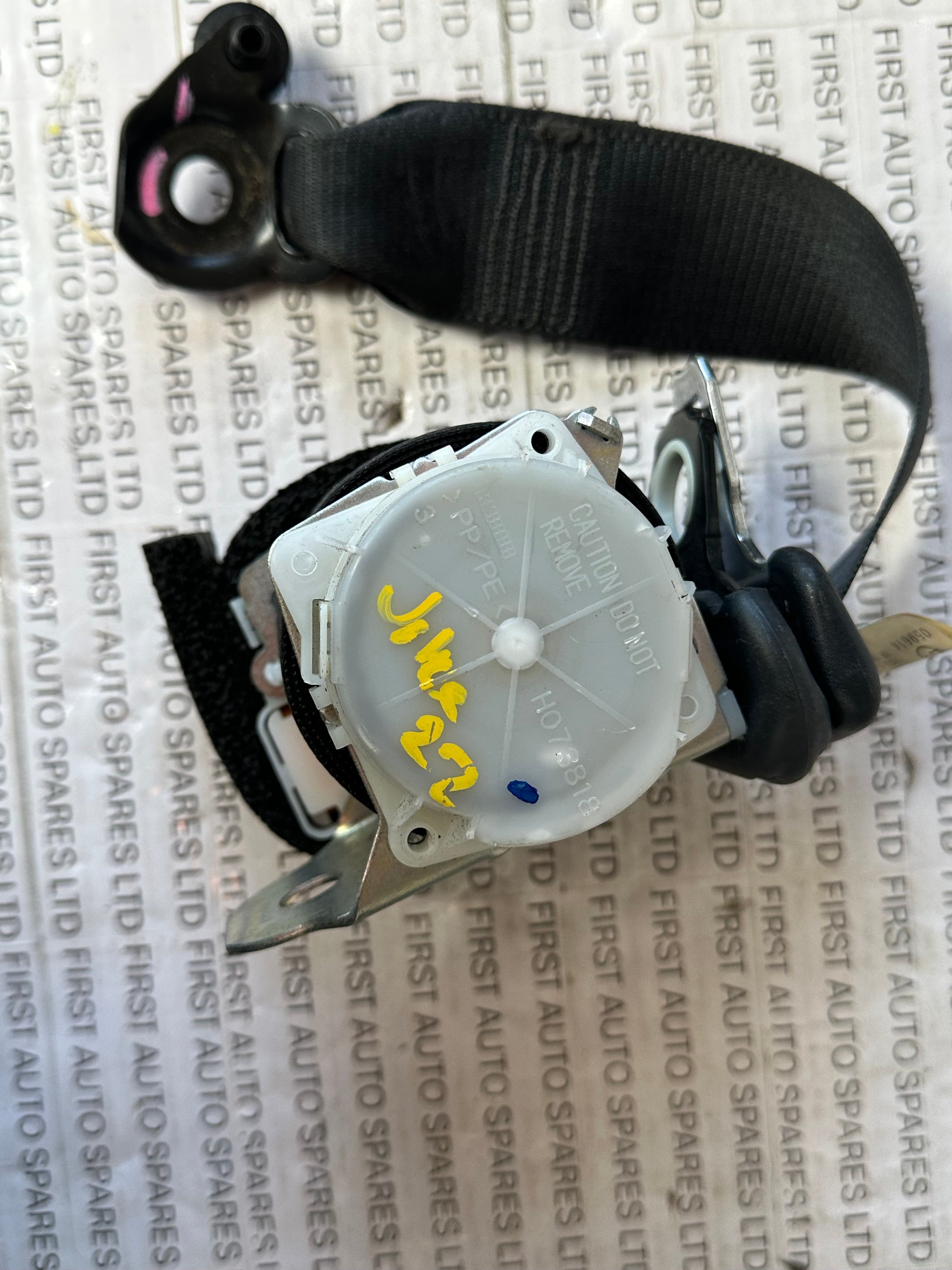 Toyota Yaris 2013 Right Rear Seatbelt (7P1700)