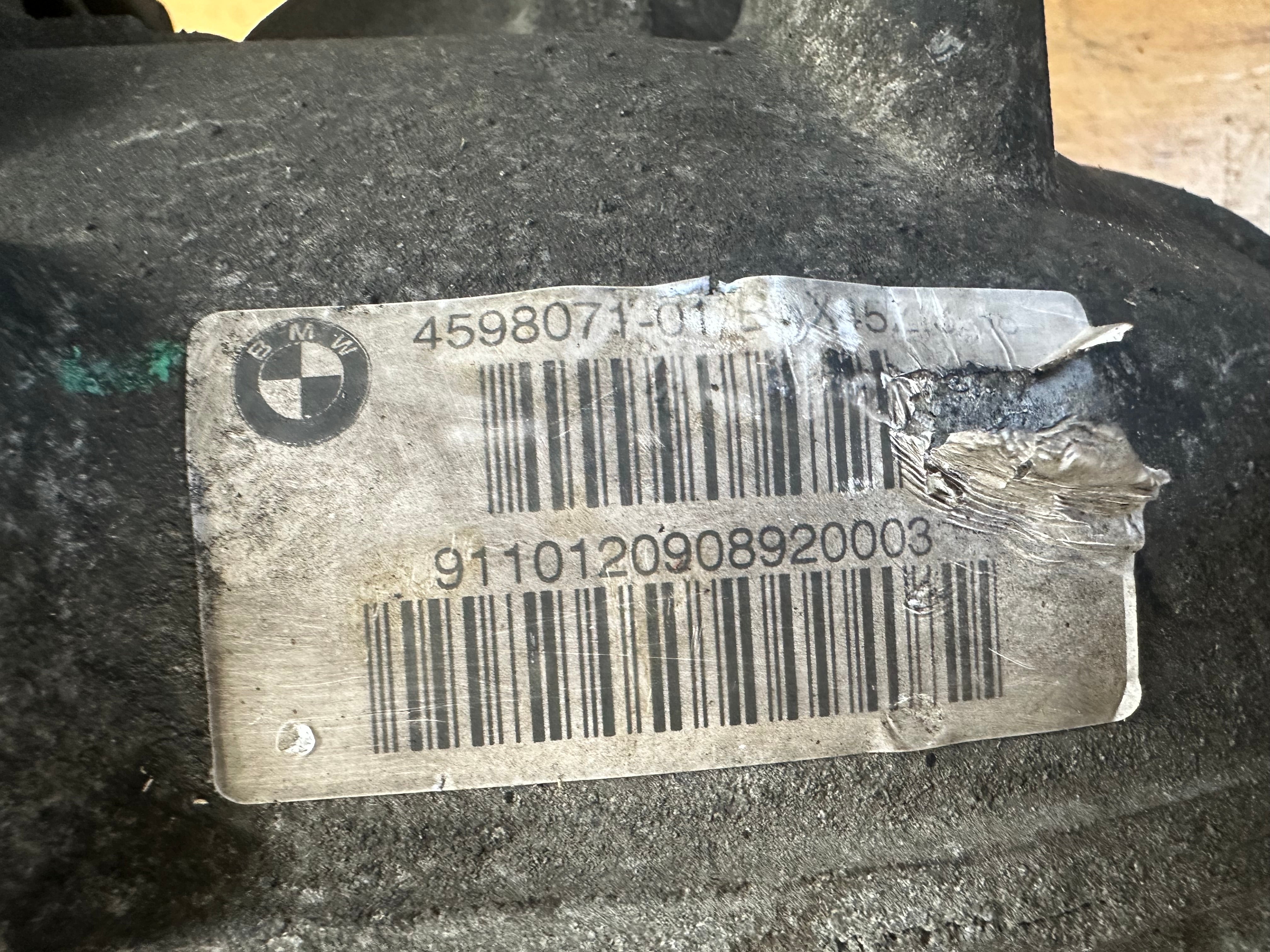 BMW 5 Series F10 F11 Manual Transmission Differential 3.38 (4598071) (4598071-01)