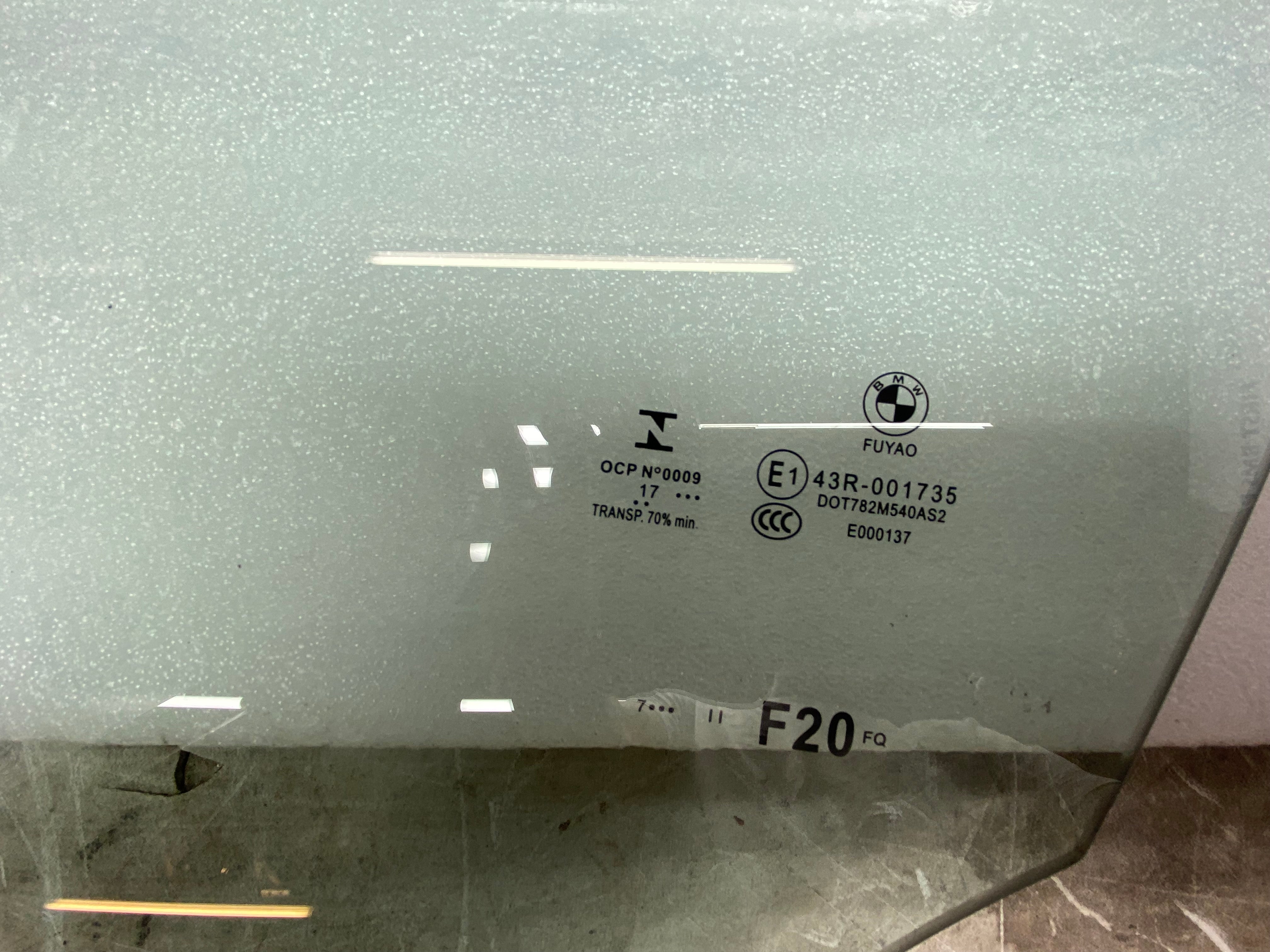 BMW 1 Series F20 Front Passenger Side Left Door Glass – 2011–2019