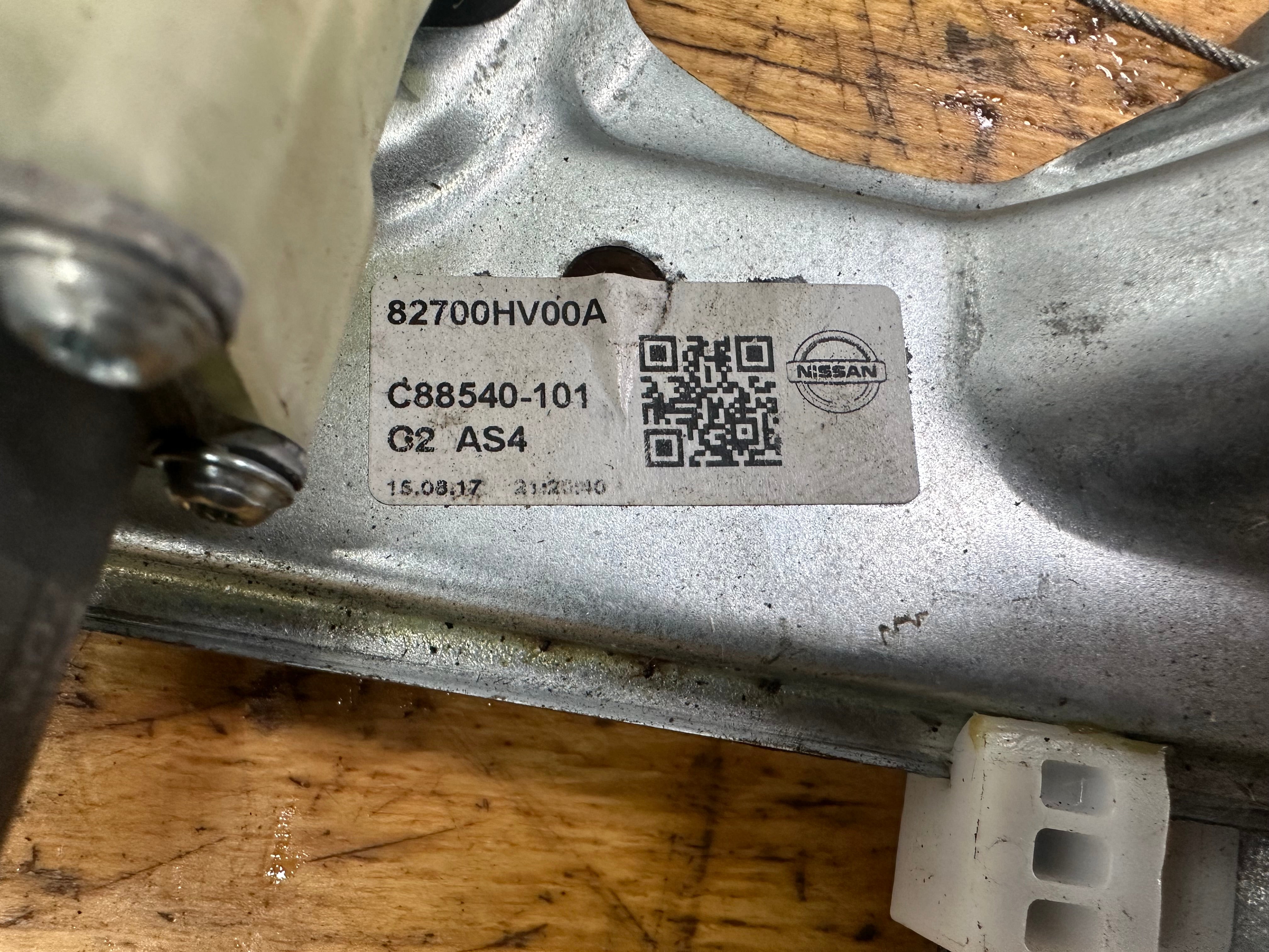 Nissan Qashqai J11 2014–21 Right Rear Window Regulator (82700HV00A) (C88540-101)