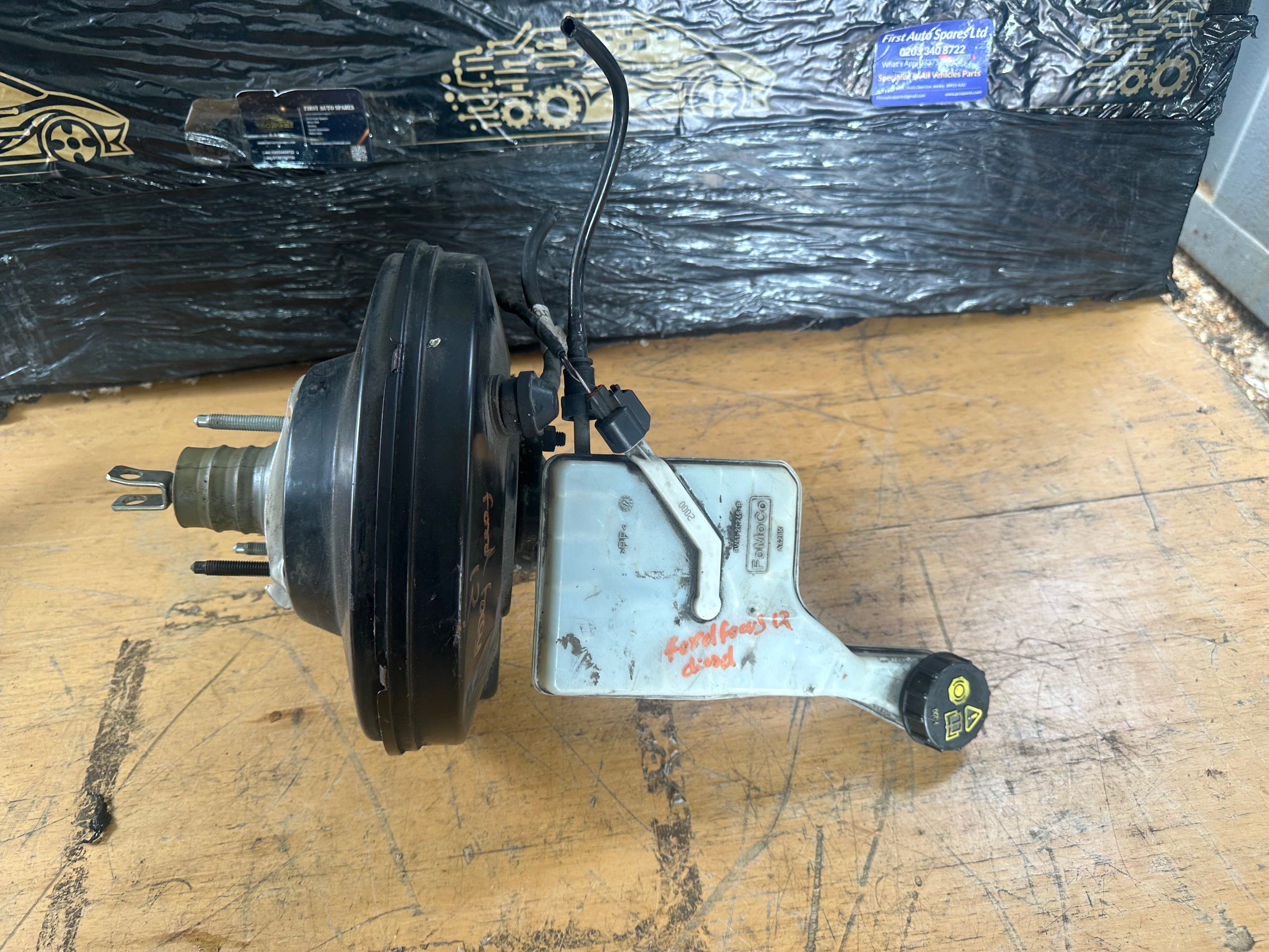 Ford Focus 2012 Mk3 1.6 Brake Servo & Master Cylinder (BV61-2B195-TB)