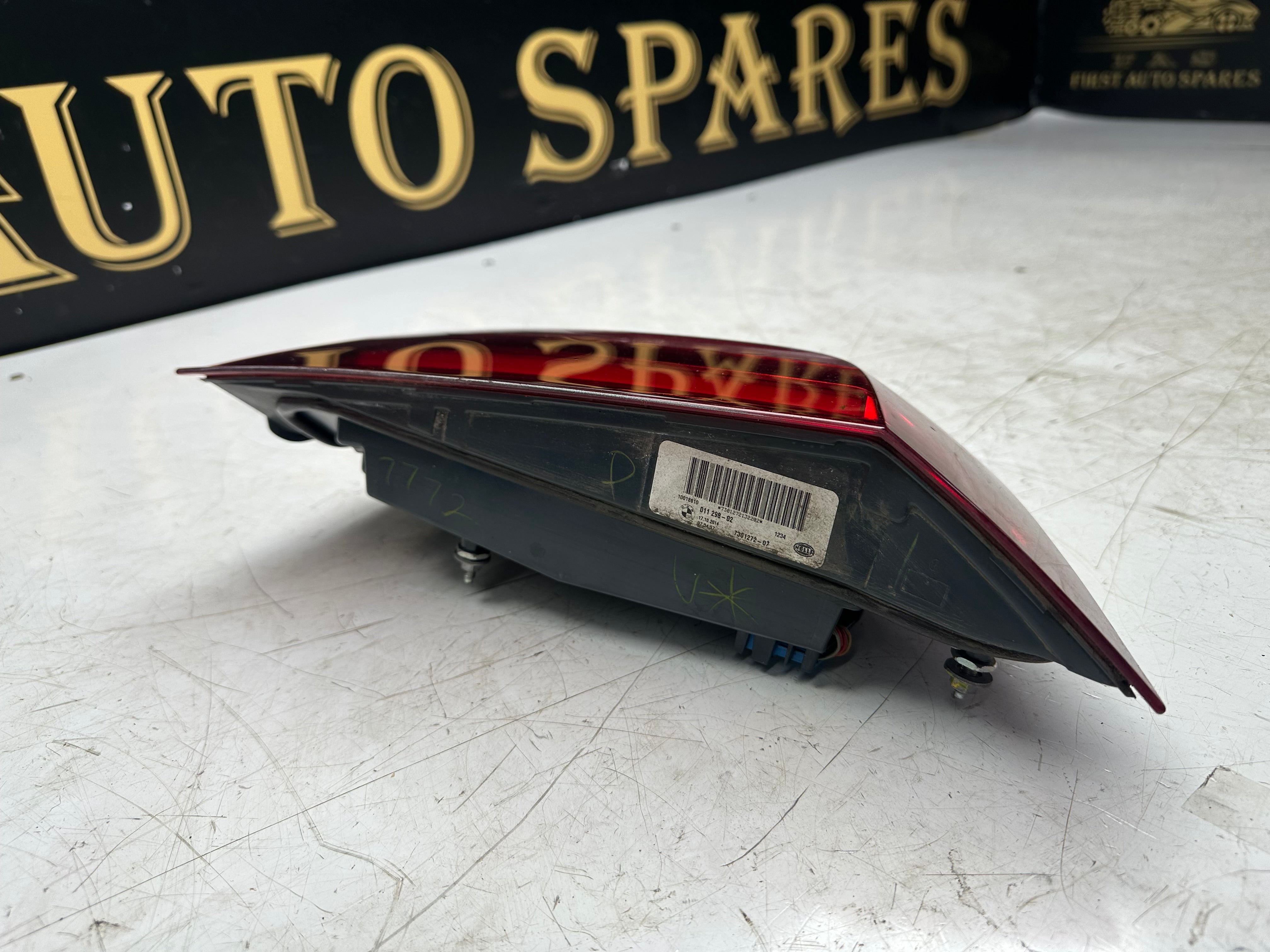 BMW X5 F15 2014 Tail Light Inner Rear Right Driver Side Offside (7301272-07)