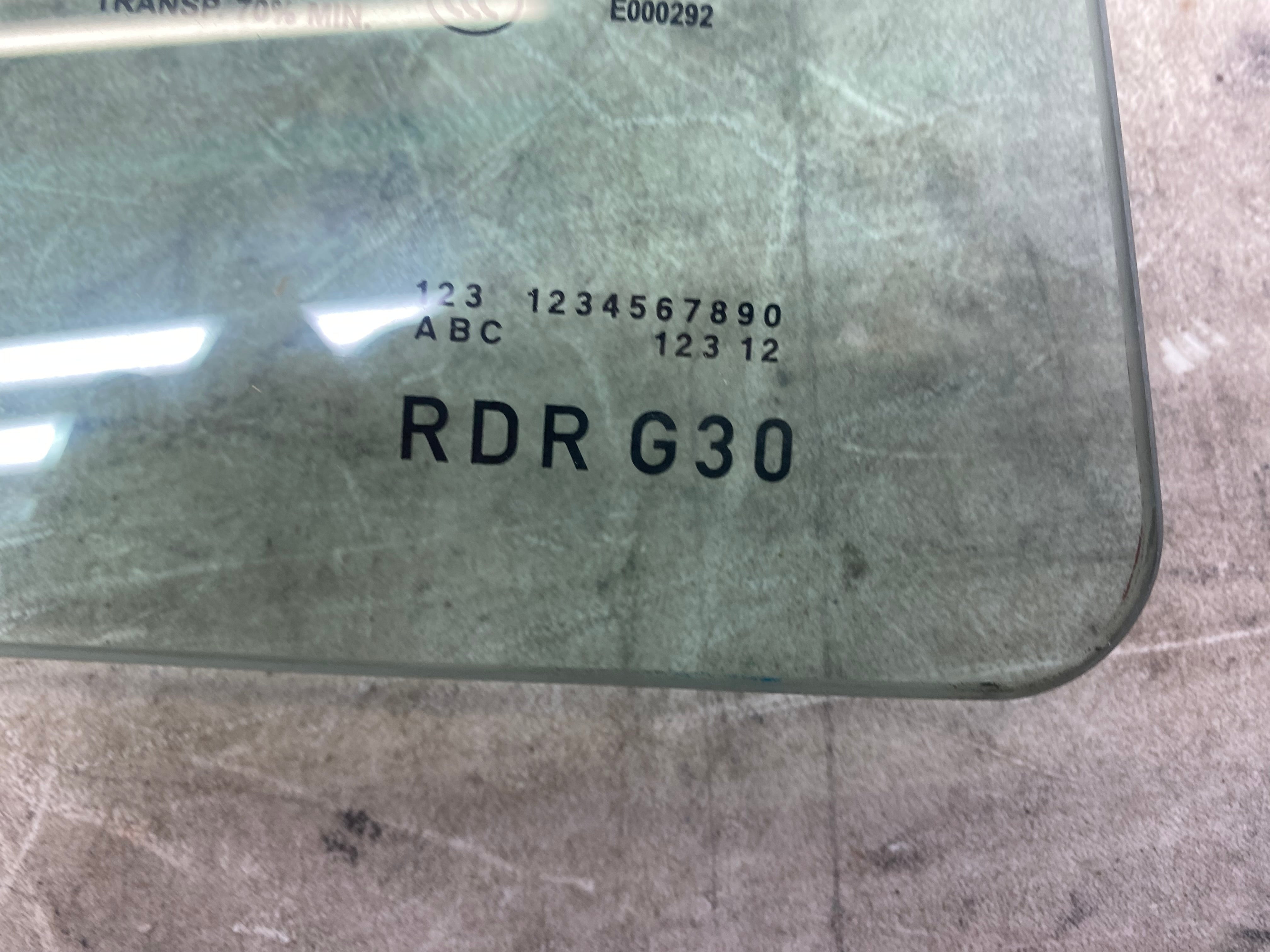 BMW 5 Series G30 Rear Driver Side Window Glass 2017–2023