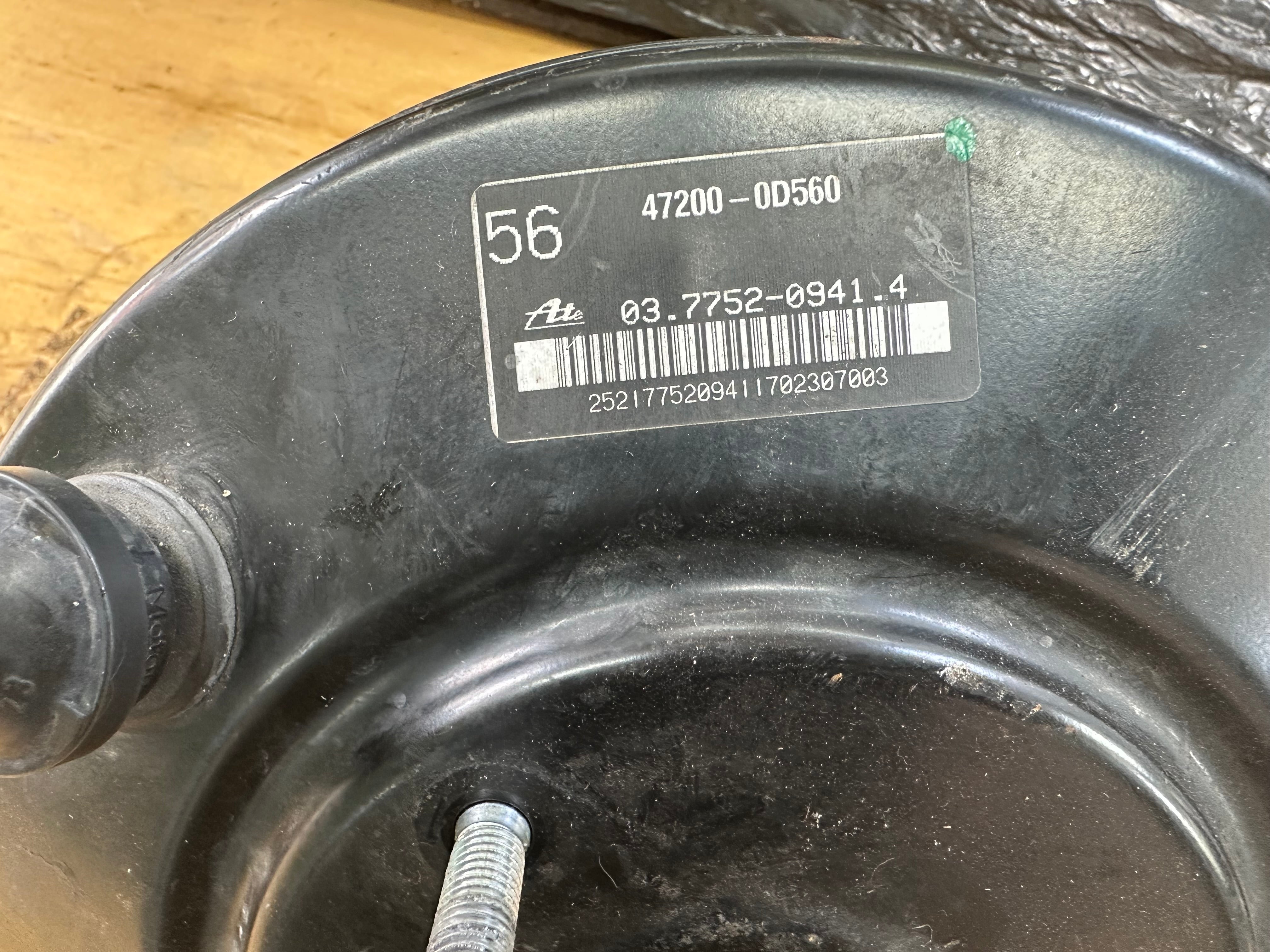 Toyota Yaris 2014 MK3 Brake Pump Servo (47200-0D5607)