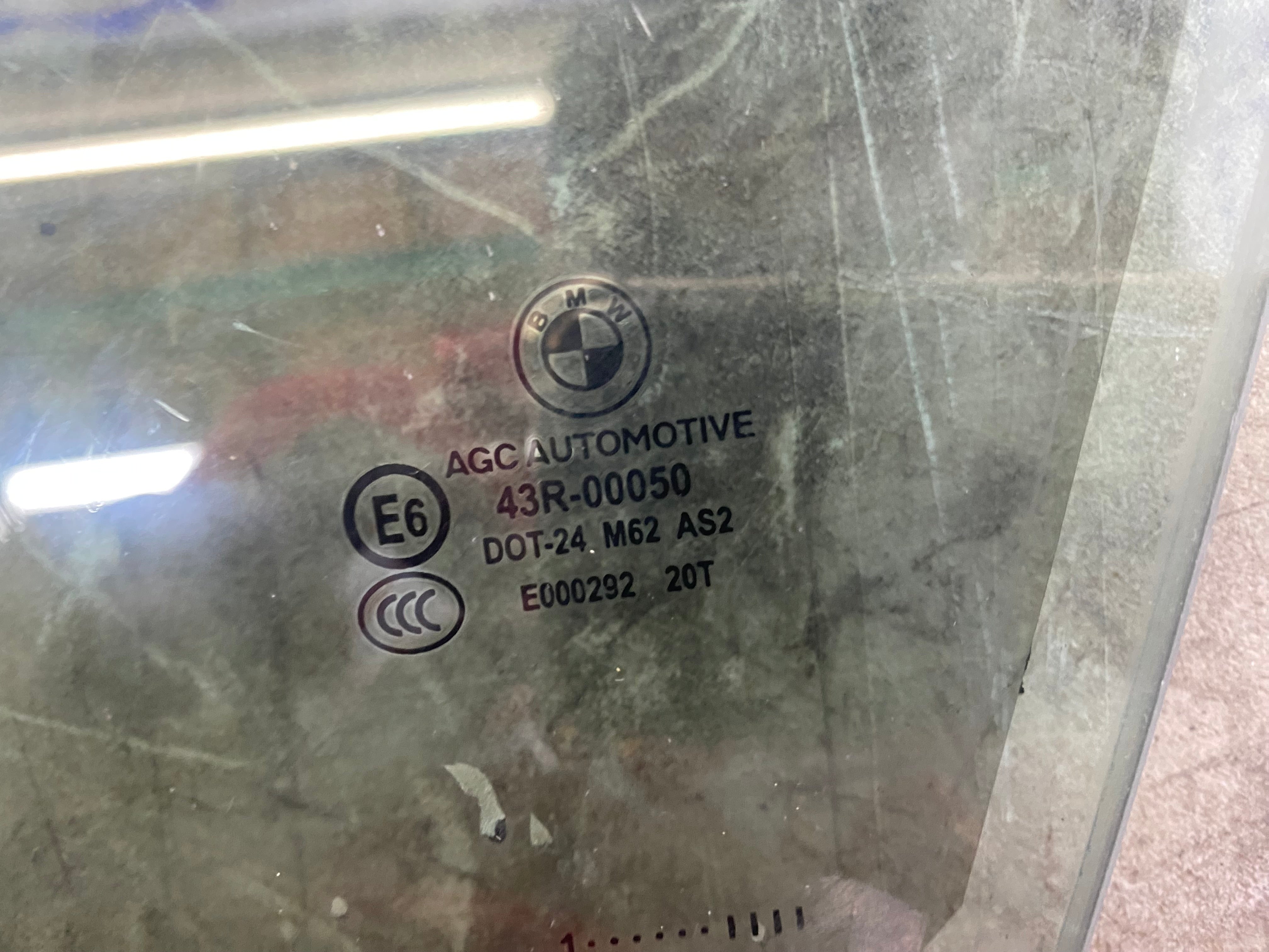 BMW 5 Series F10 Front Driver Side Window Glass – 2010–2017