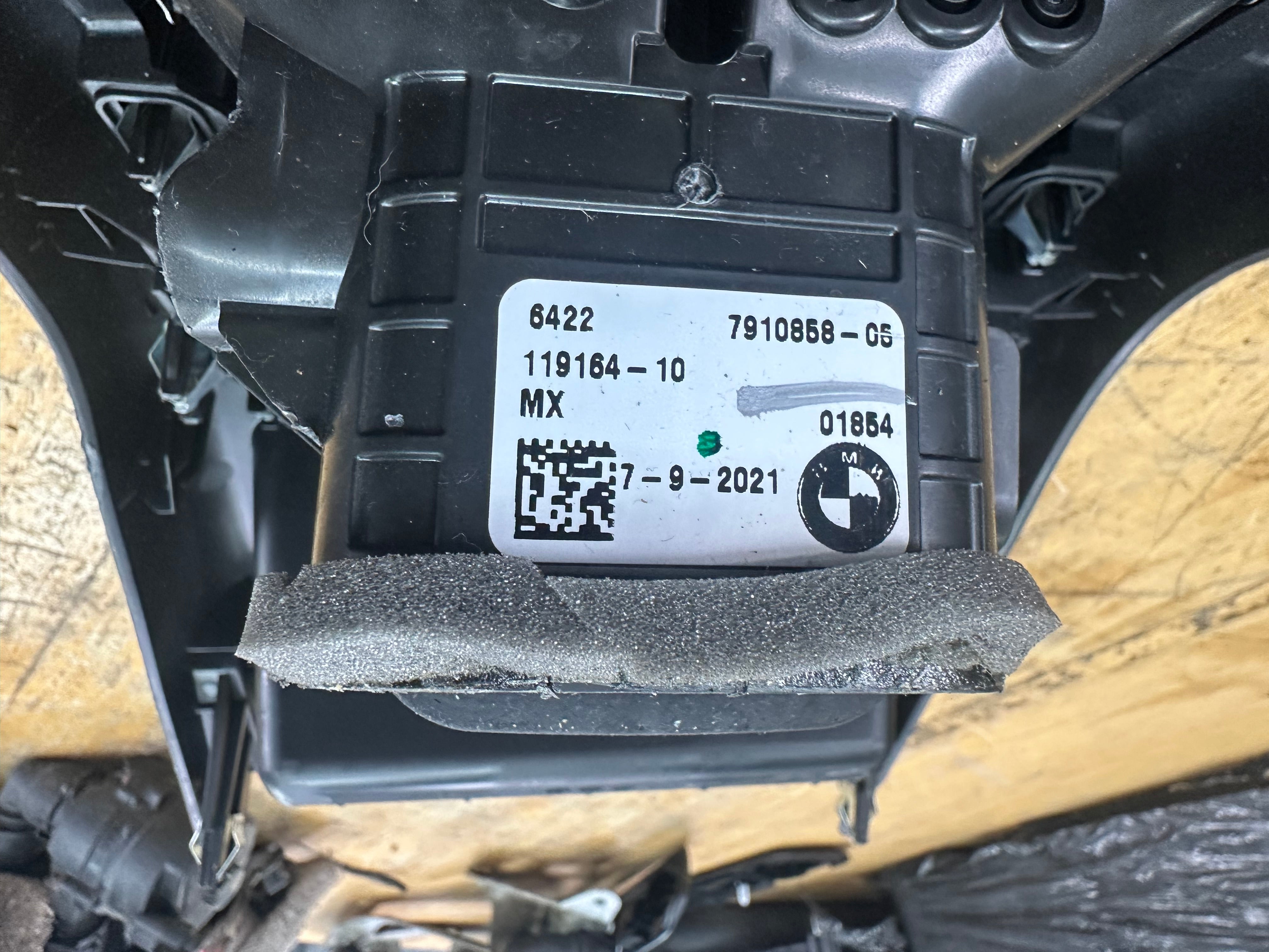 BMW X3 X4 G01 G02 X3M X4M Rear AC Heated Seats Control Panel (9493015) (7910858)