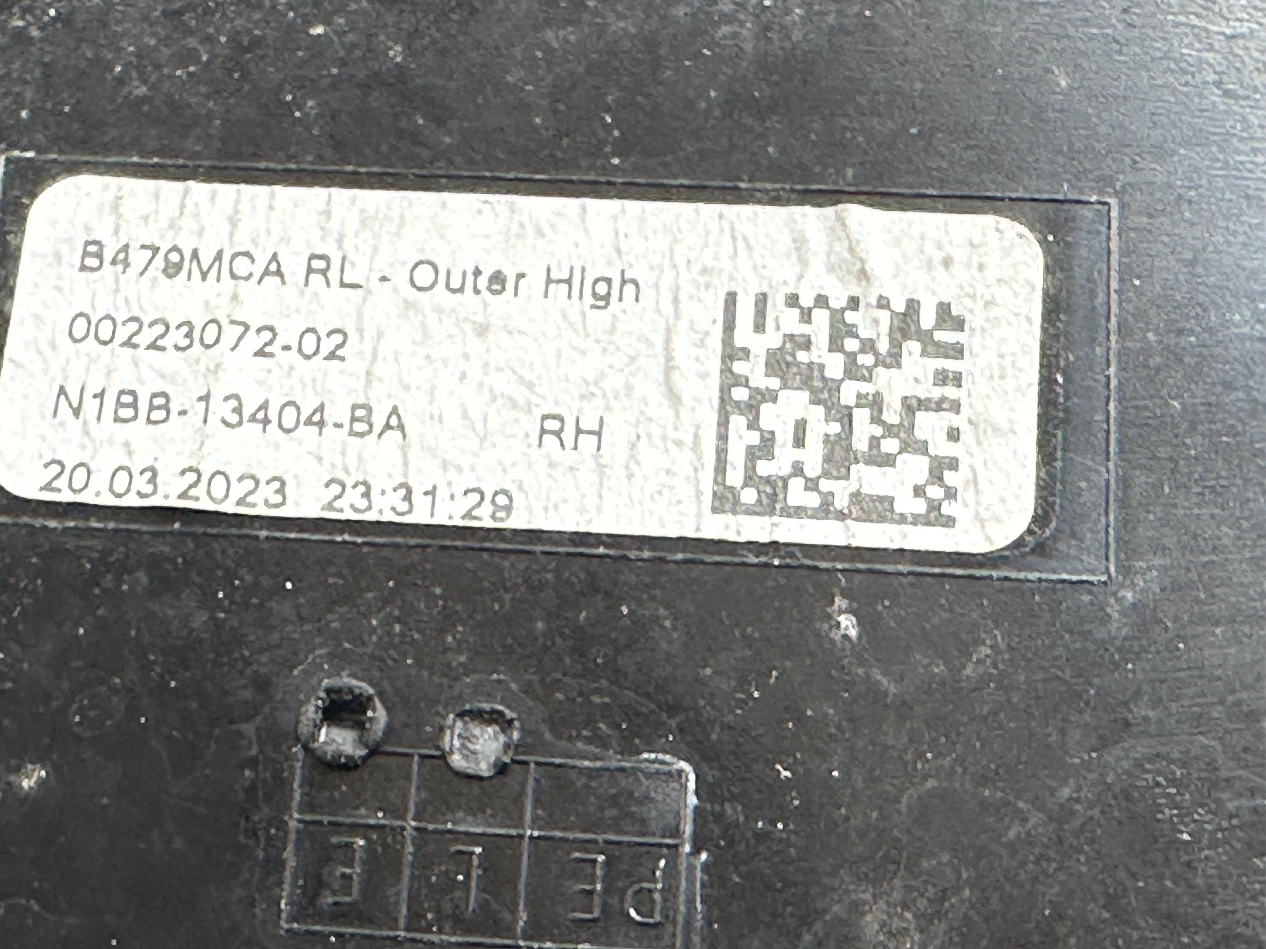 Ford Fiesta 2022-2024 Right Rear Tail Light LED (00223072-02) (N1BB-13404-BA)