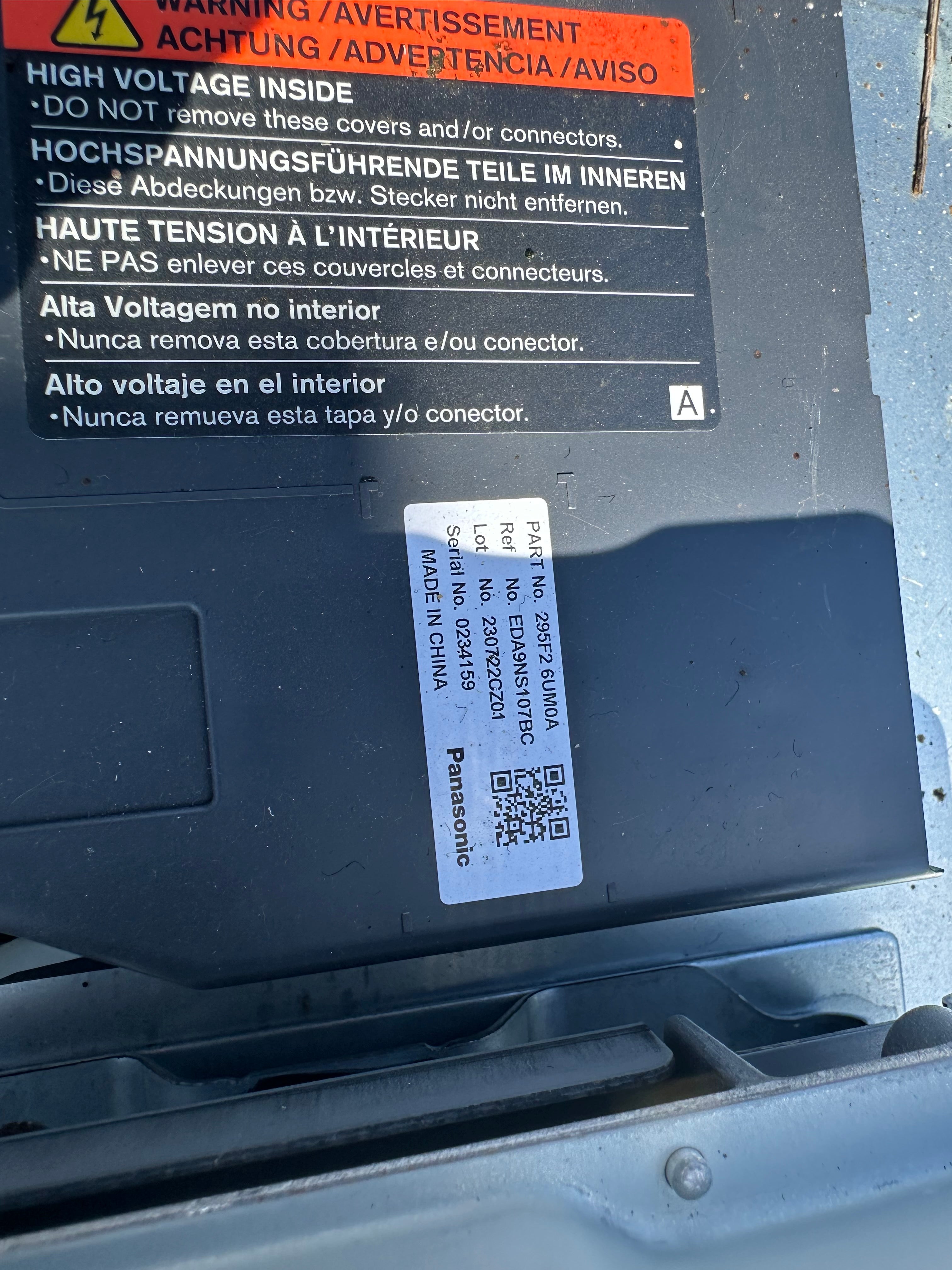 Nissan Qashqai J12 2021–2024 E-POWER Hybrid High Voltage Battery (295B06UM0B)