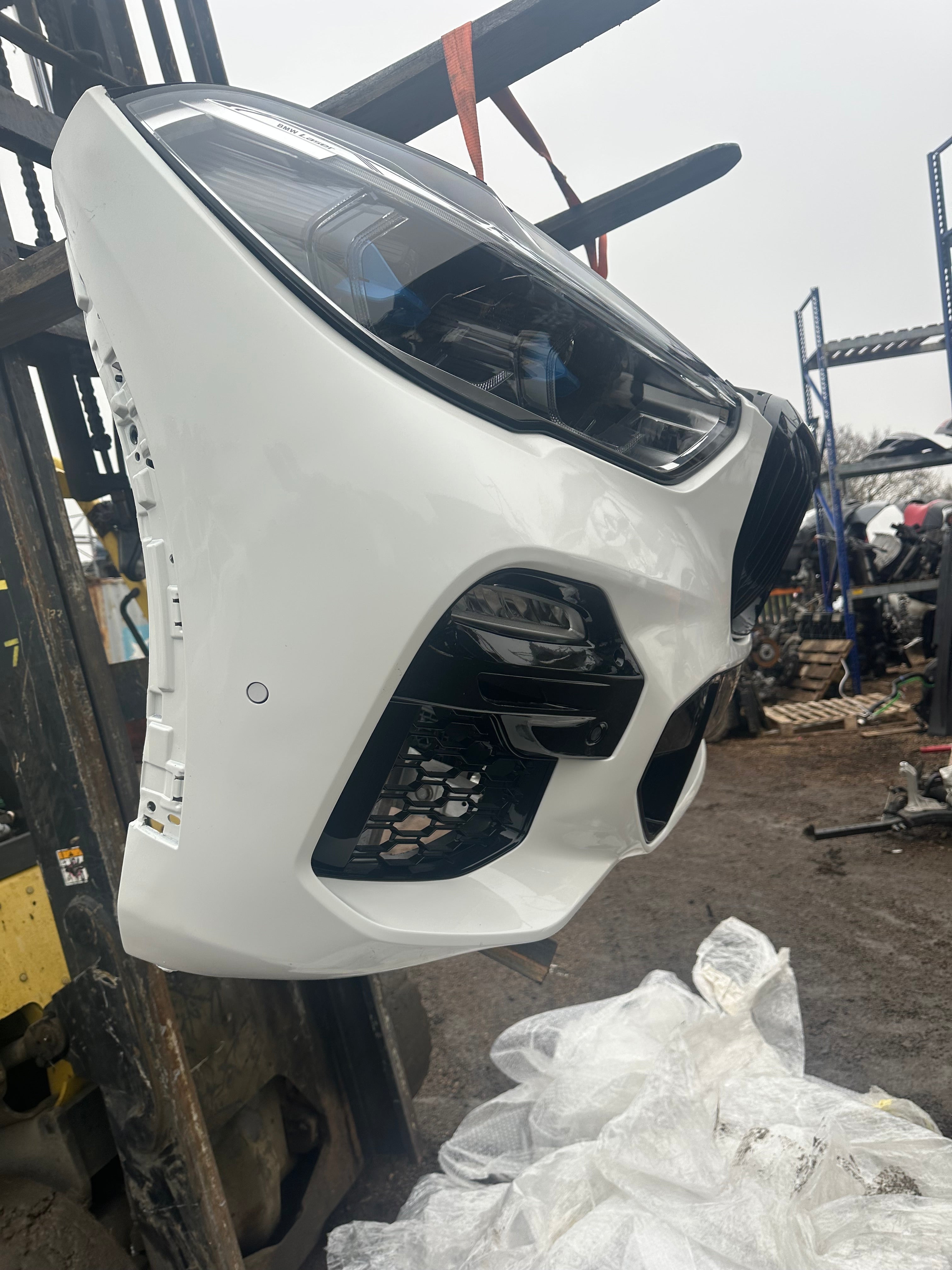 BMW X5 G05 M Sport 2019-2023 Complete Nose Cut with Laser Headlights, Complete Bumper, Slam Panel, and Rad Pack