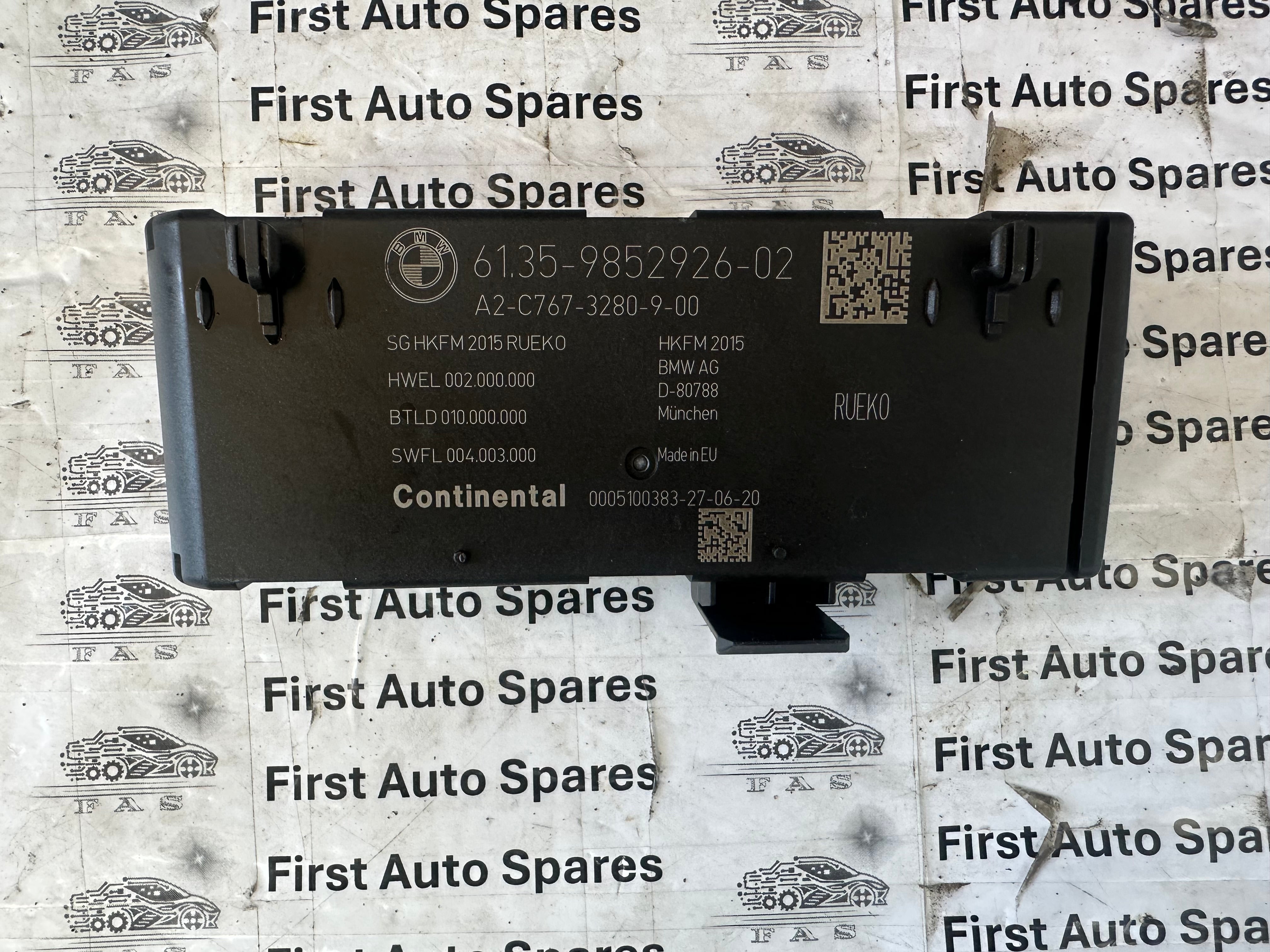 BMW Trunk Lid Function Module CTRL Unit (9852926-02)