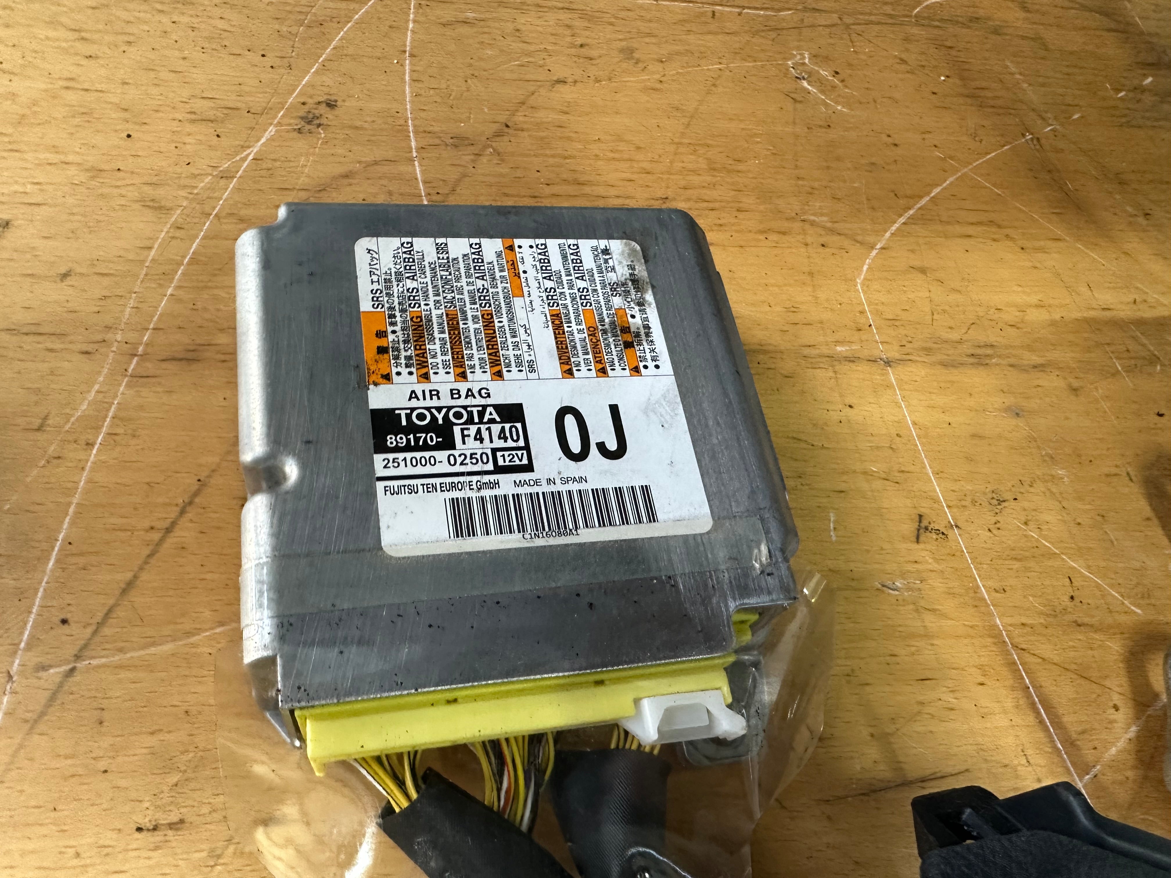 Toyota C-HR 2020 Complete Airbag Kit with Steering Wheel