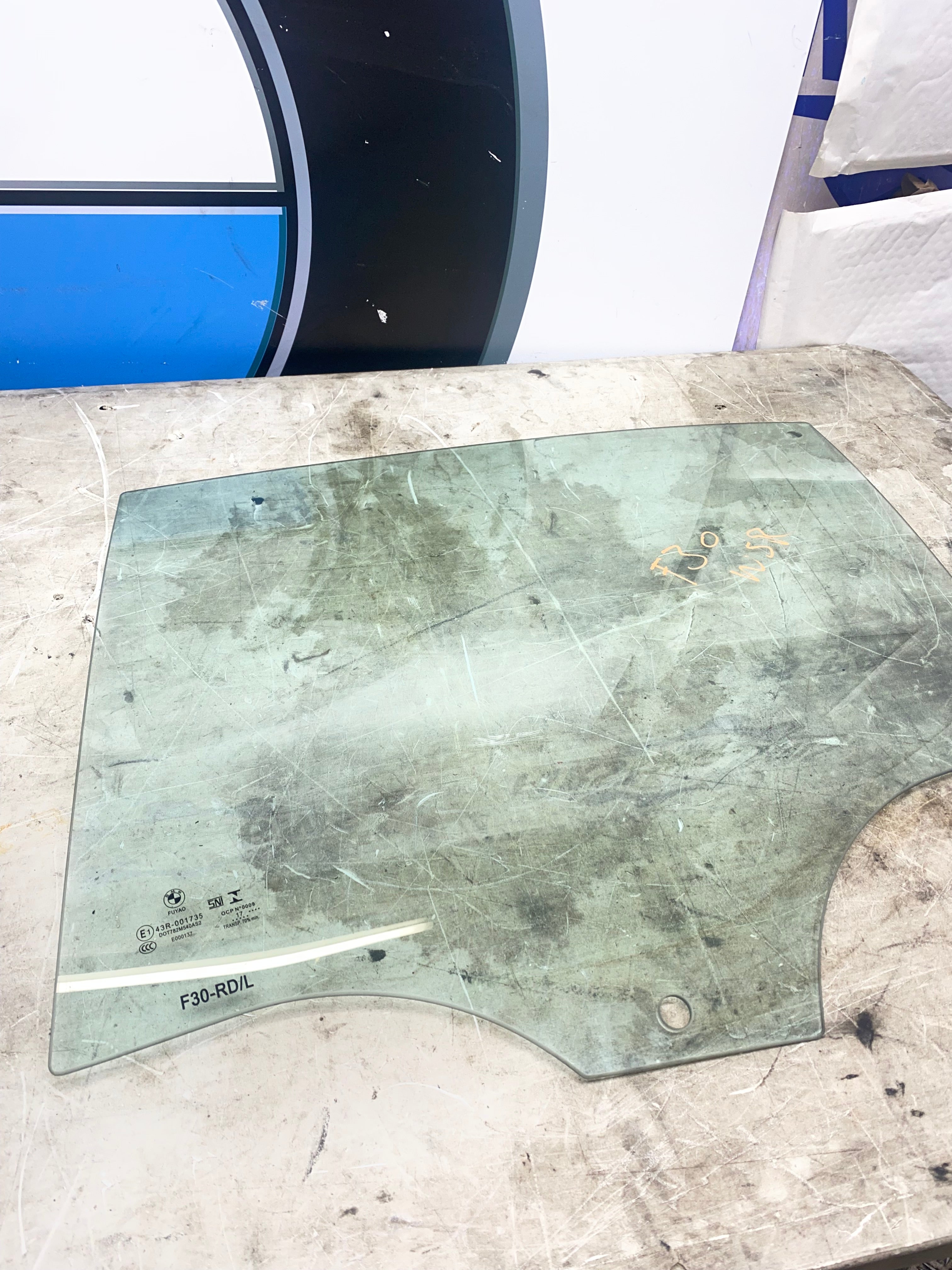 BMW 3 Series F30 Rear Passenger Side Window Glass – 2012–2019