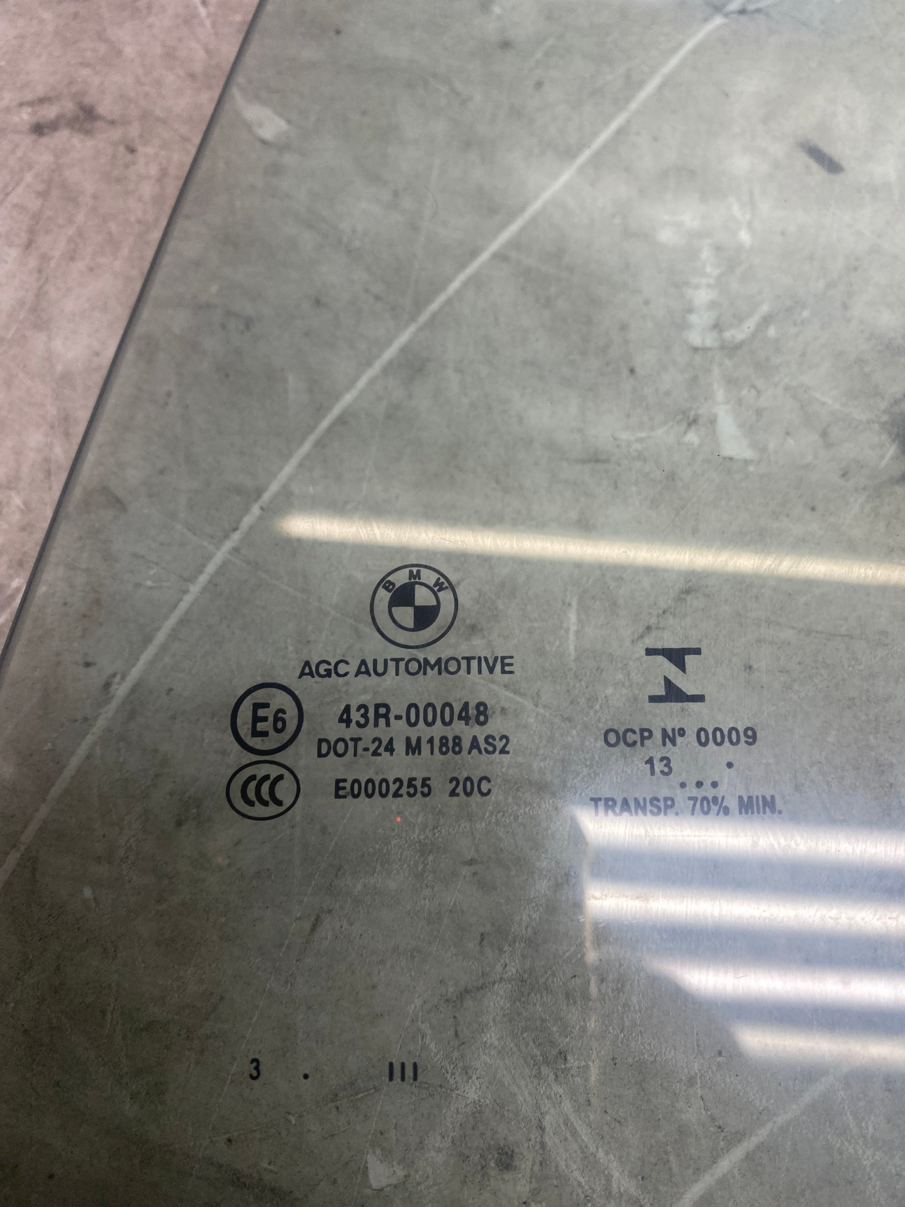 BMW X3 Rear Driver Side Window Glass