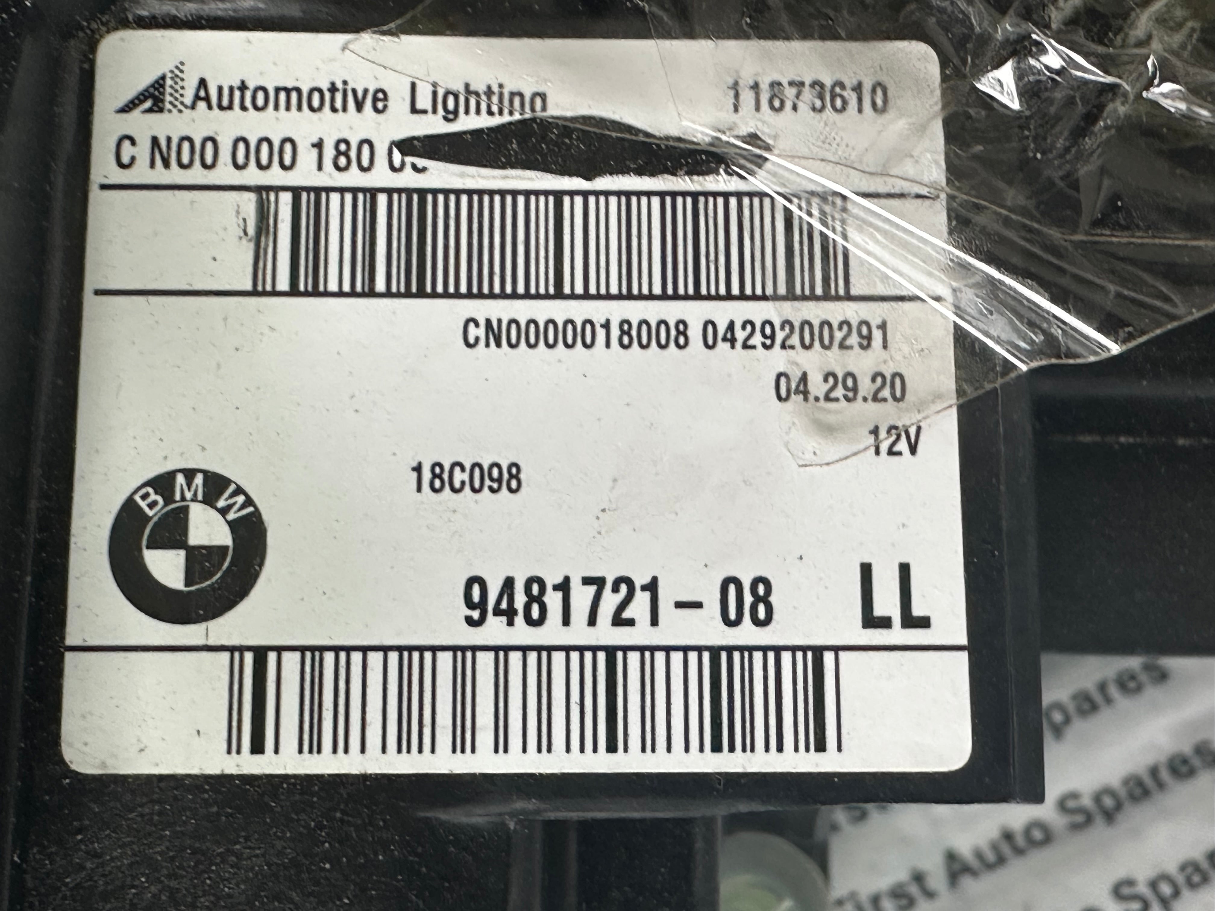 BMW 3 Series G20 G21 Left LED Headlight (9481721-08)