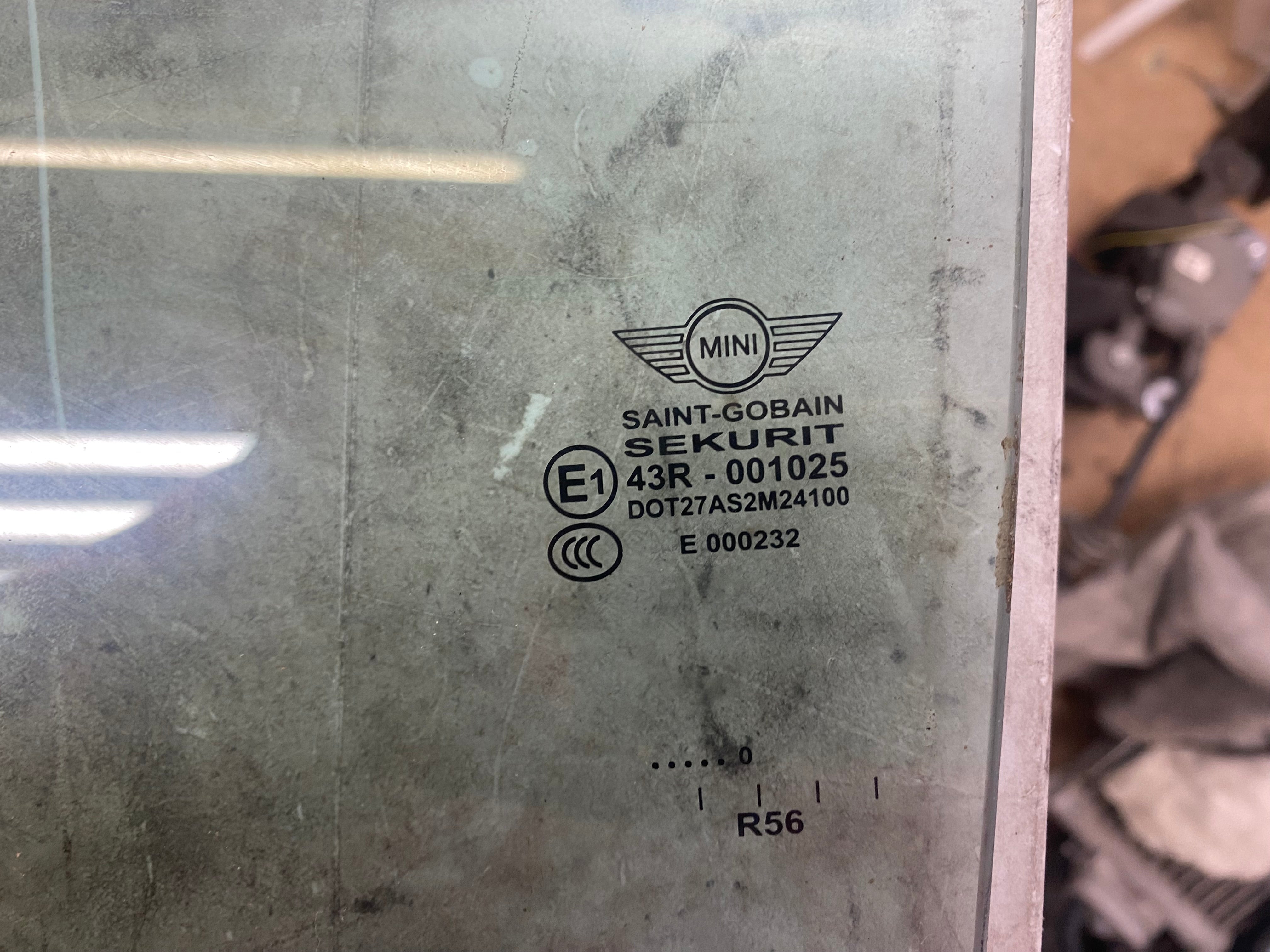 MINI Hatch F56 Front Passenger Side Window Glass – 2014–2024