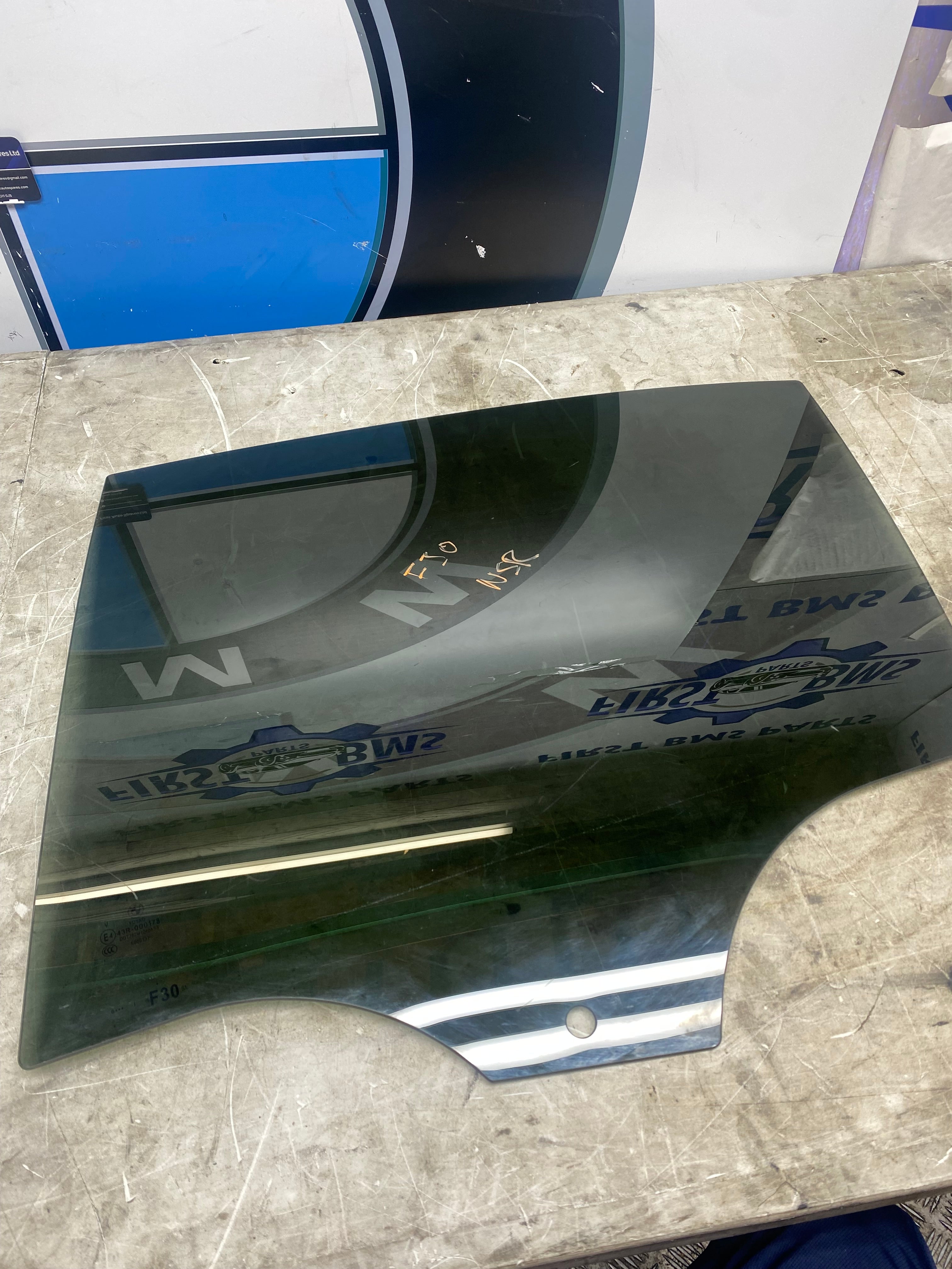 BMW 3 Series F30 Rear Passenger Side Window Glass – 2012–2019