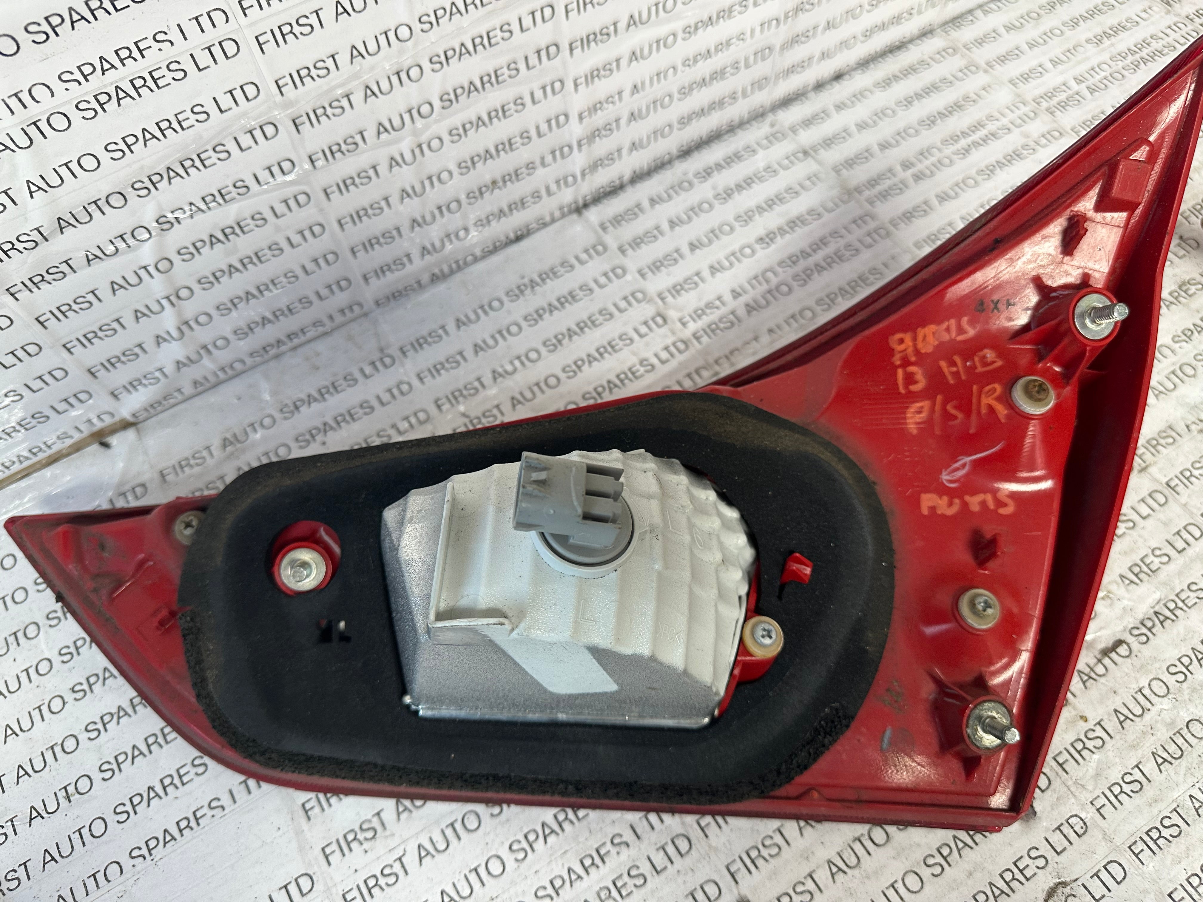 Toyota Auris 2012 Right Rear Tail Light
