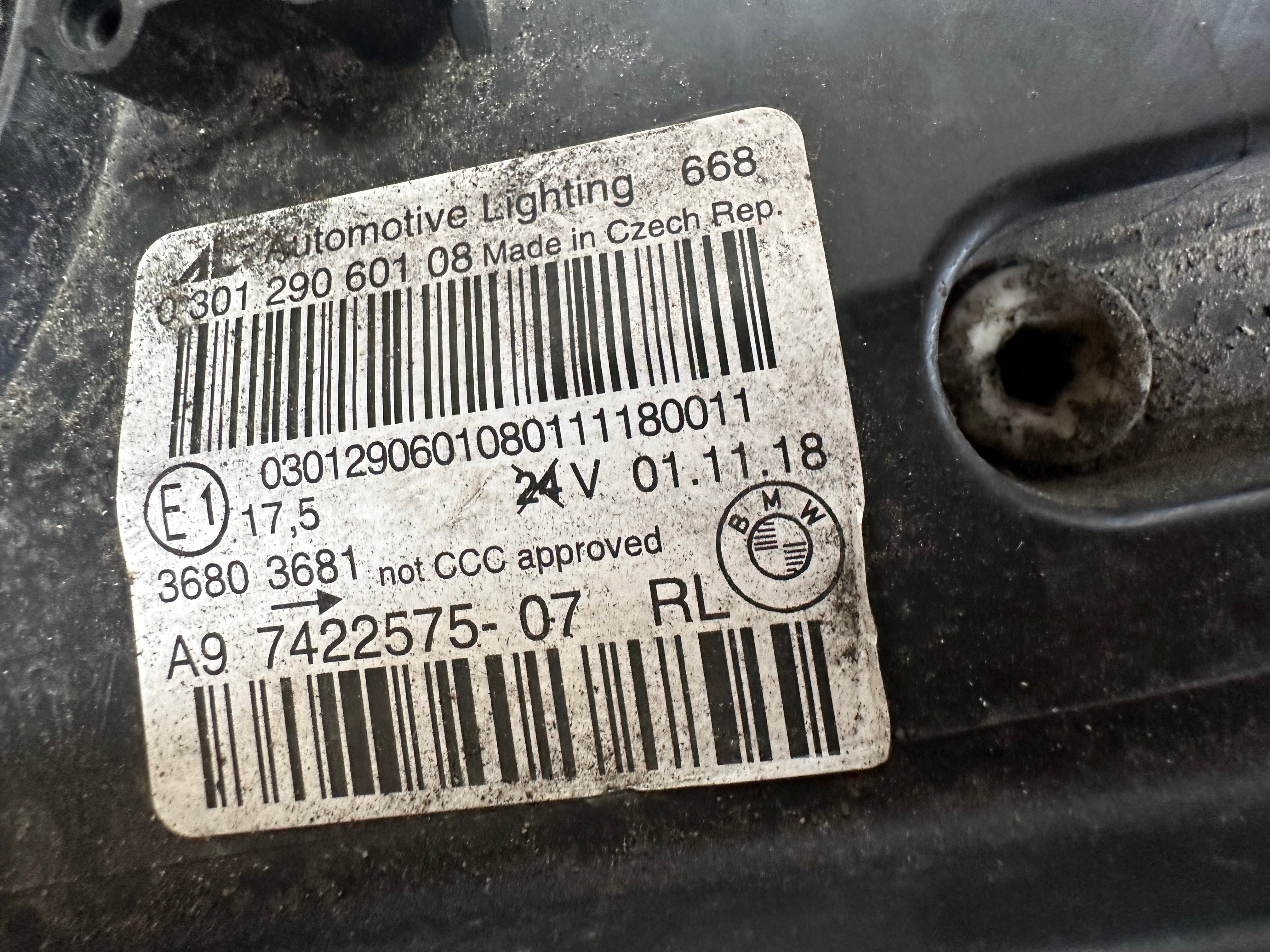 BMW 2 series F45 2014–2021 Left headlight (7422575)