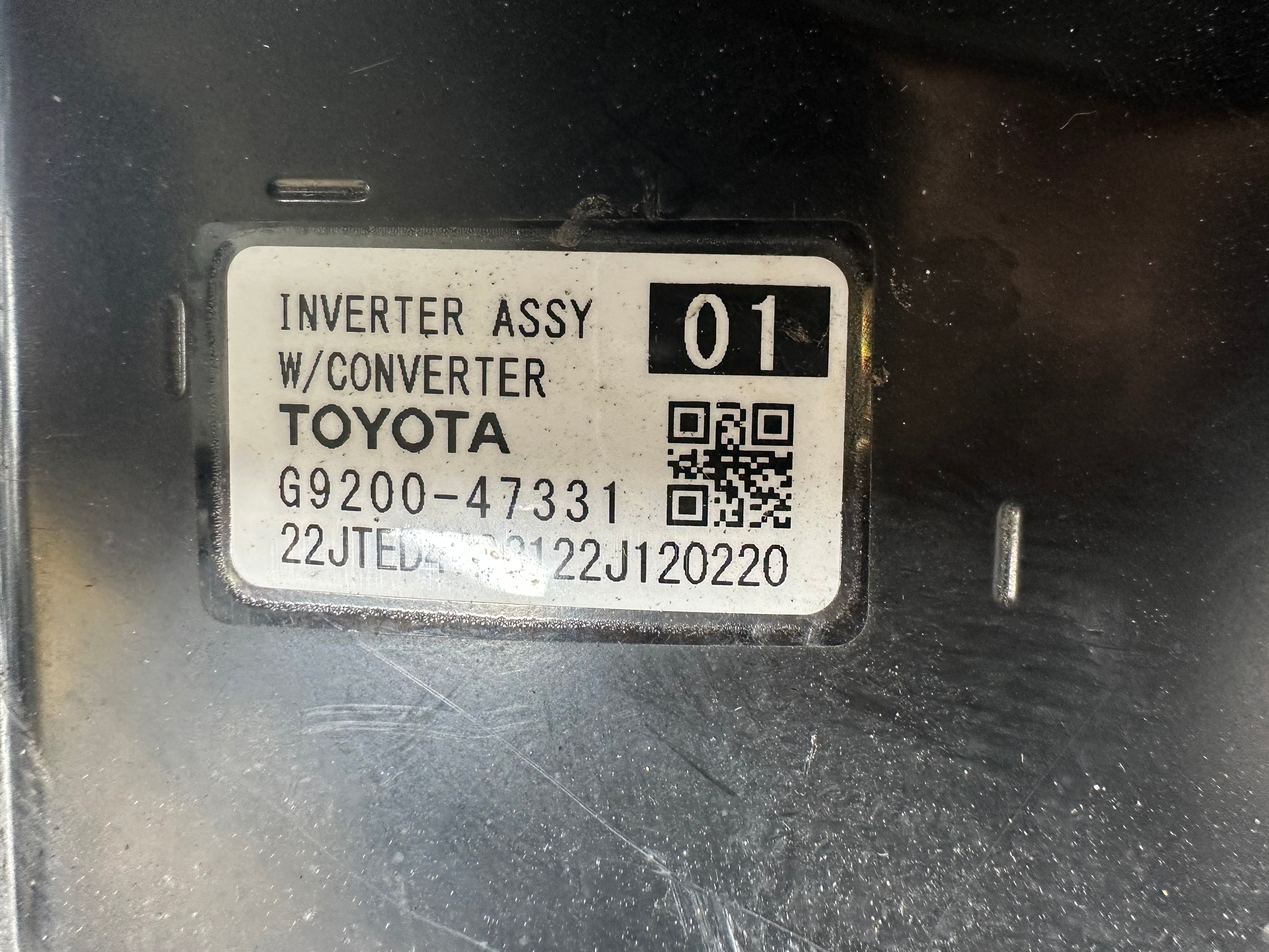 Toyota Corolla Hybrid Inverter Assy with Converter (G9200-47331) (22JTED4733122J120220)
