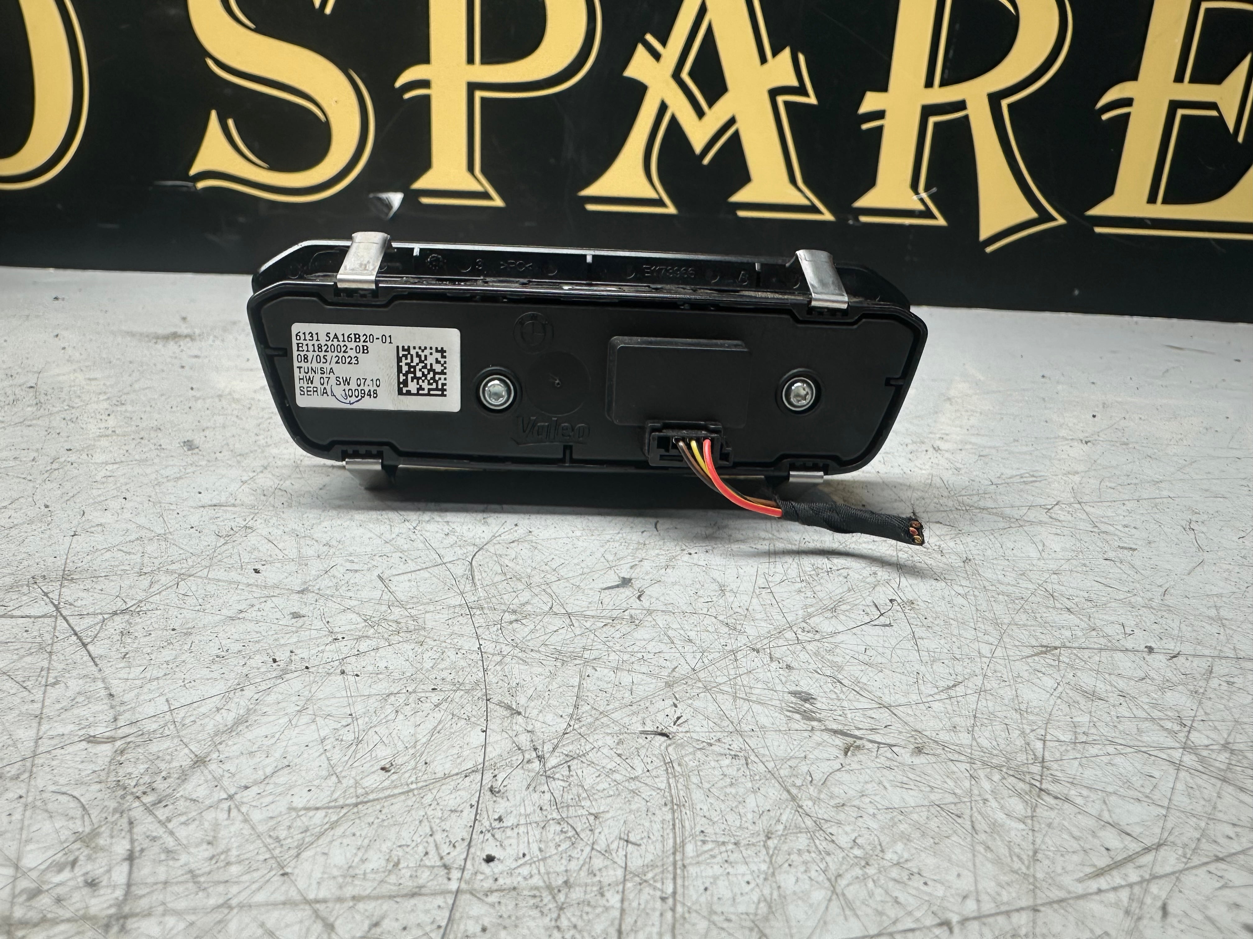 BMW 3 Series G20 / G21 Light Switch E1182002-0B  2018–2022