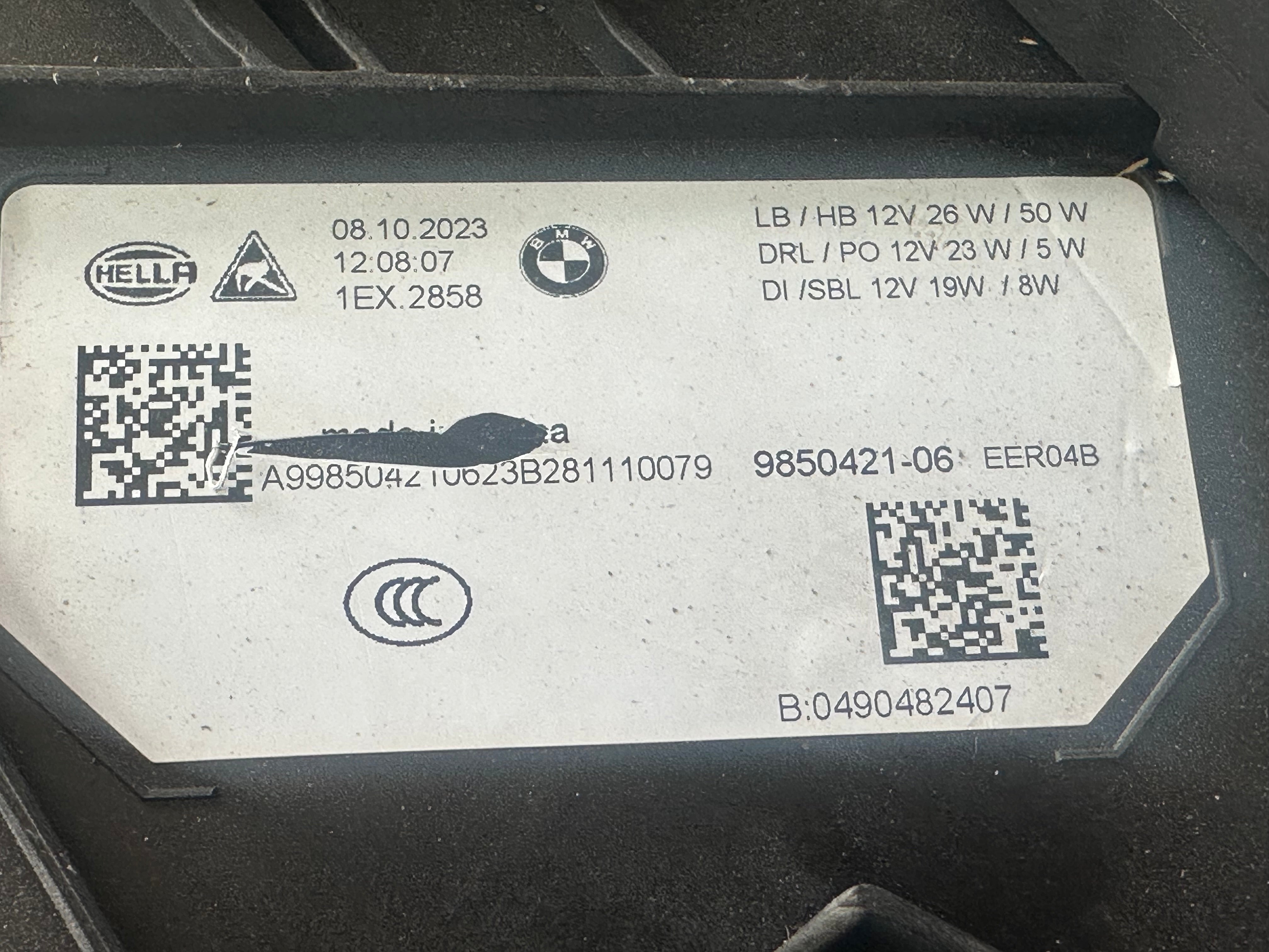 BMW 3 Series 2023 LCI LED Complete Left Headlight (244.704-61) (9850421-06)
