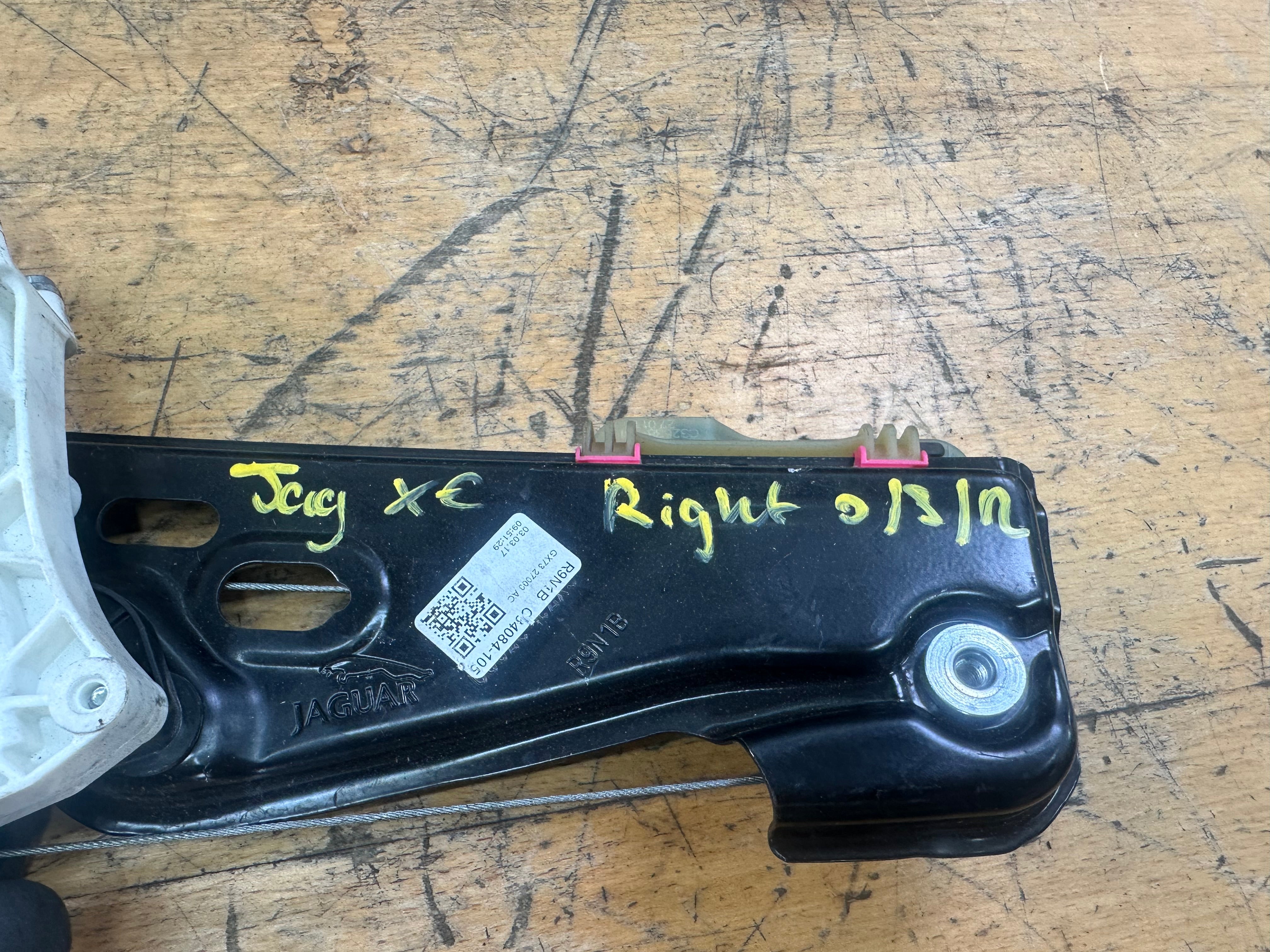 Jaguar XE 2015-2024 Right Rear O/S/R Window Regulator (C34084-105) (R9N1B)