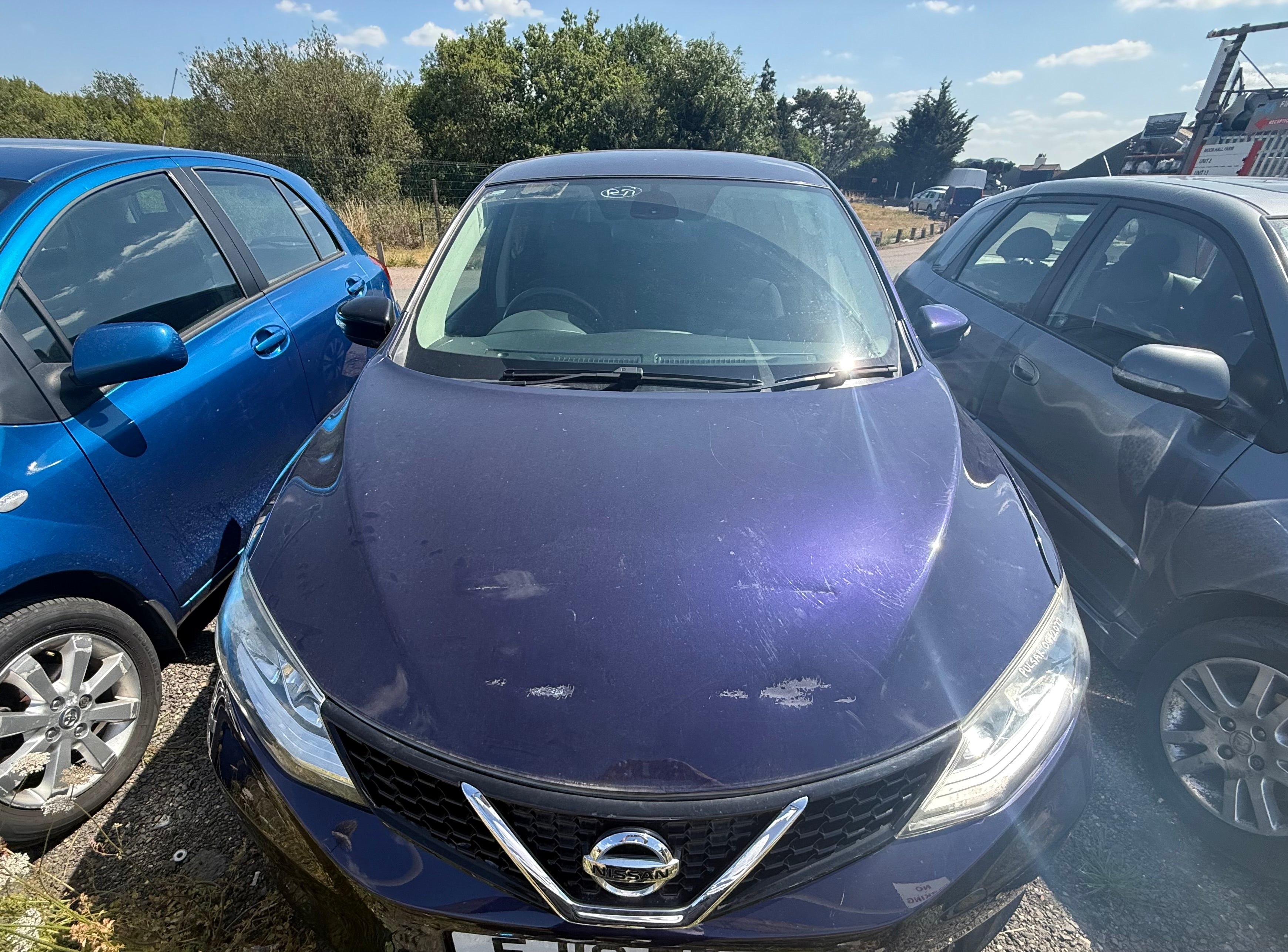 Nissan Pulsar 2014–2018 Bonnet - Colour Code: RBR Cosmic Blue