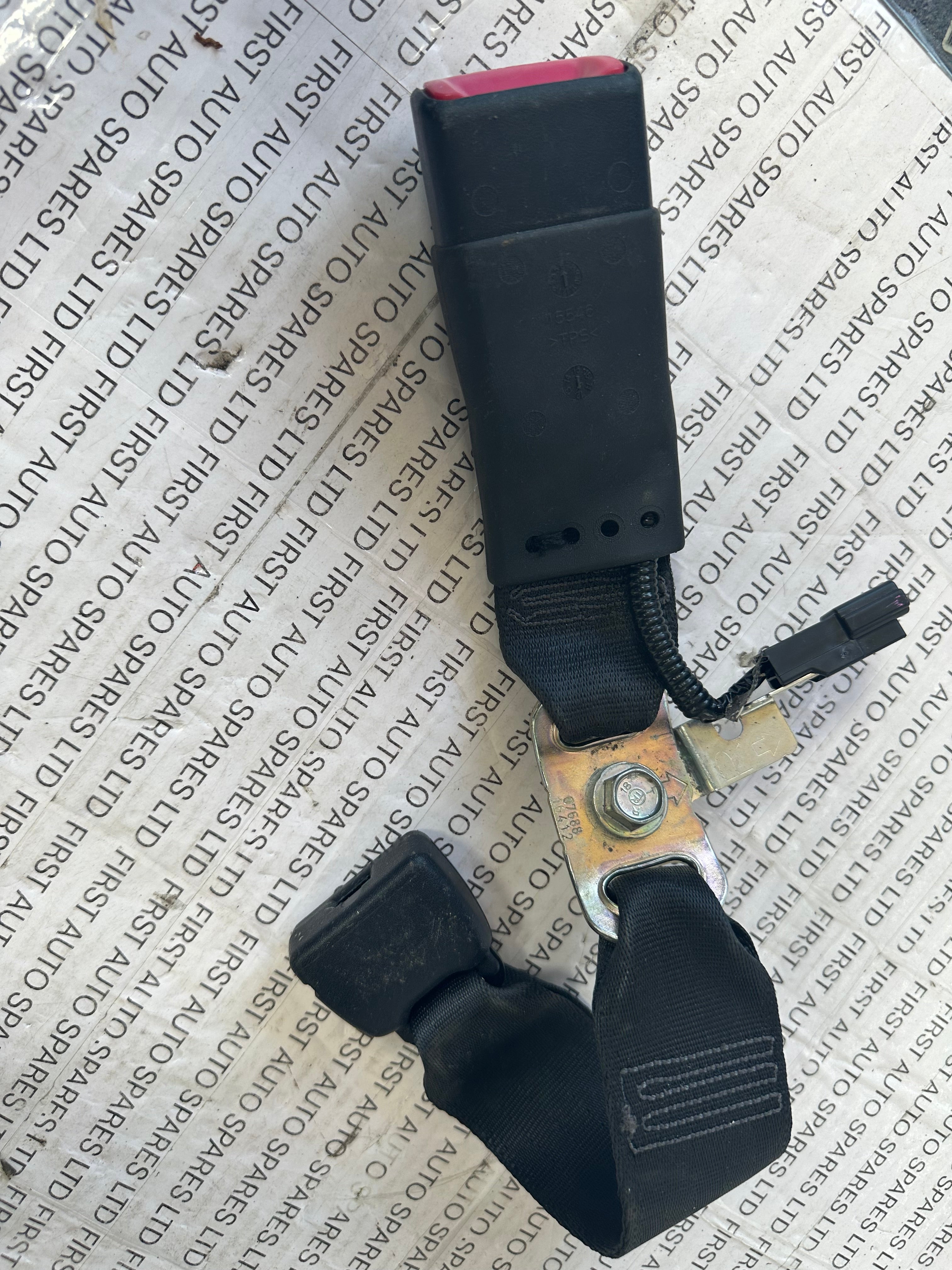 Toyota Yaris 2022 Centre Rear Seat Belt (G068302)