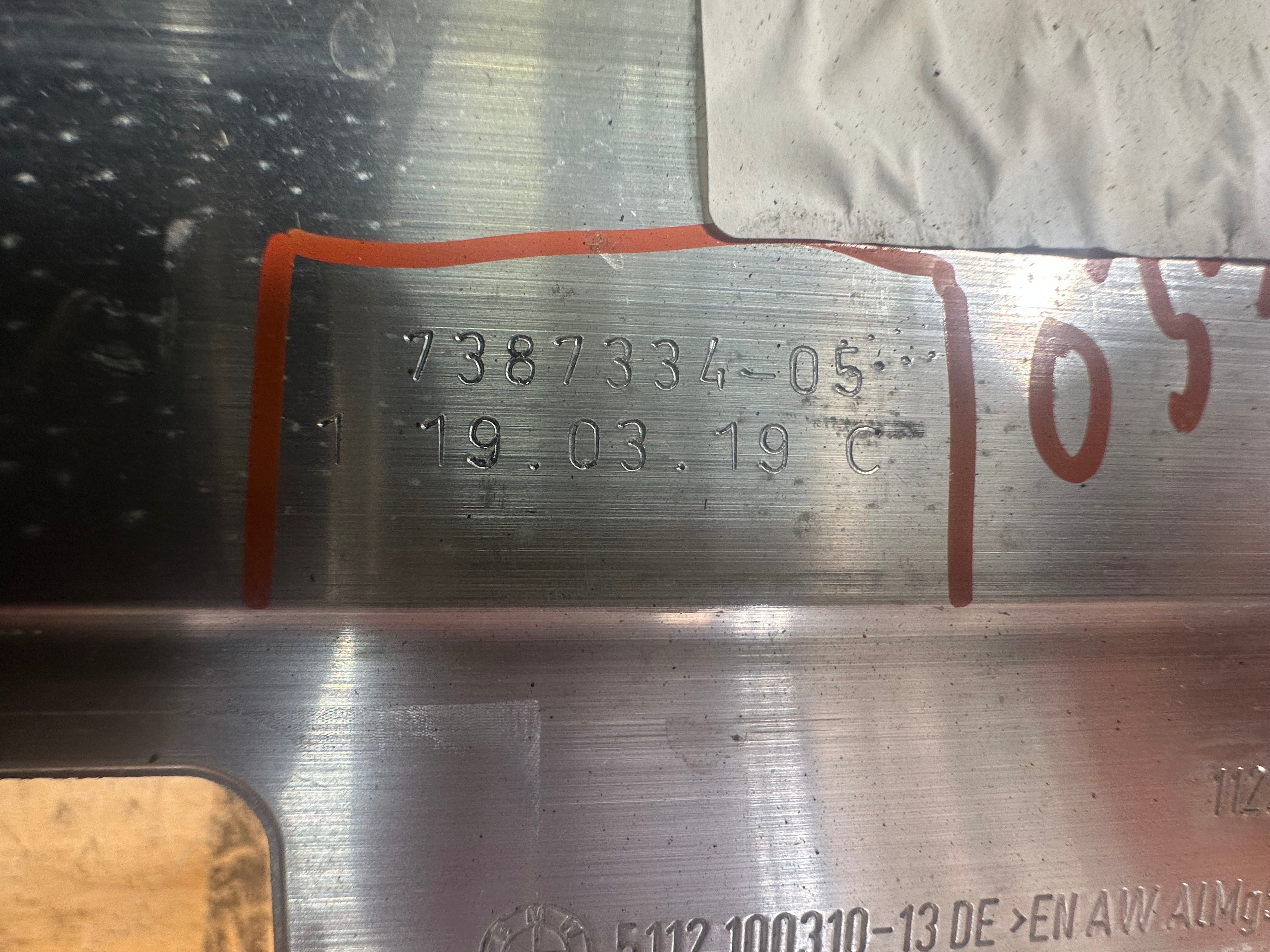 BMW 5 Series G30 2017-on Rear Bumper Crash Bar Reinforcer (5171 100310-13DE)