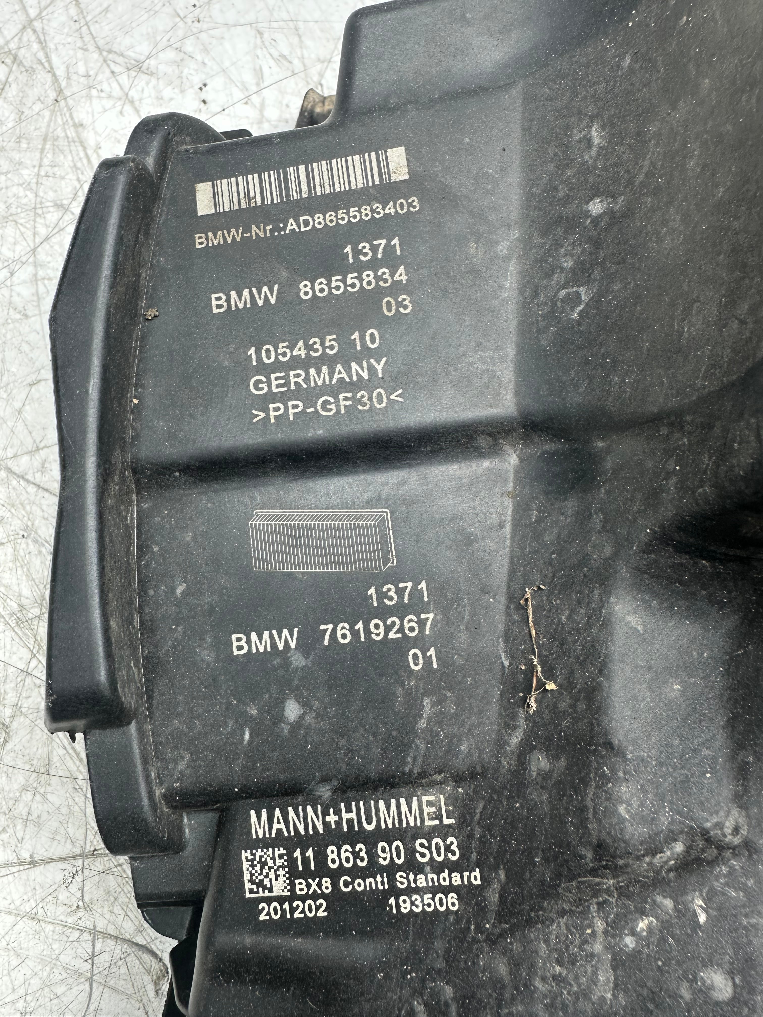 BMW 1 Series F40 1.5 Petrol Air Filter Box Housing OEM (8655834) – 2020