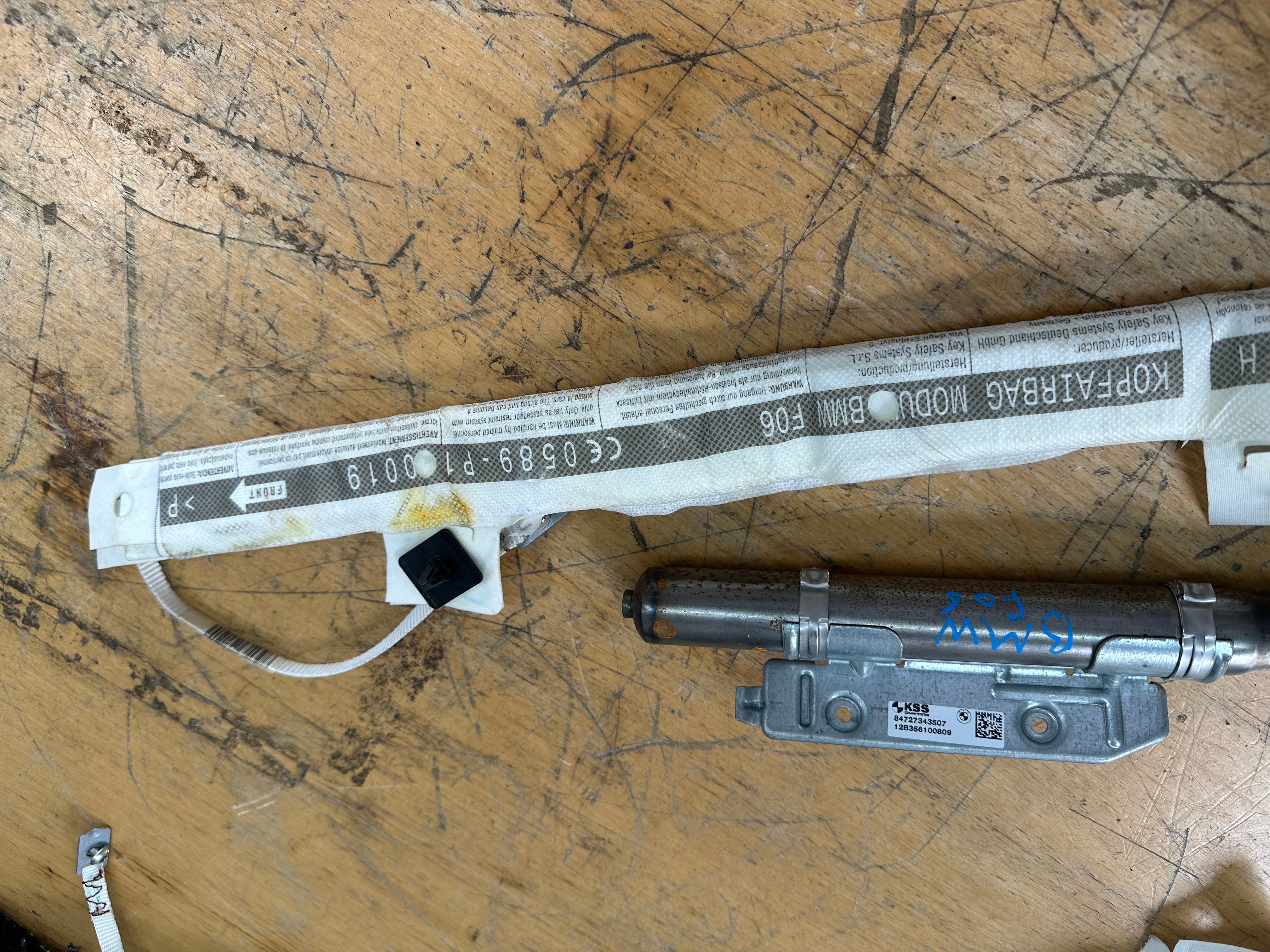 BMW 6 Series F06 F13 Left Passenger Roof Curtain Airbag (84727343507) (1024975-6-6)