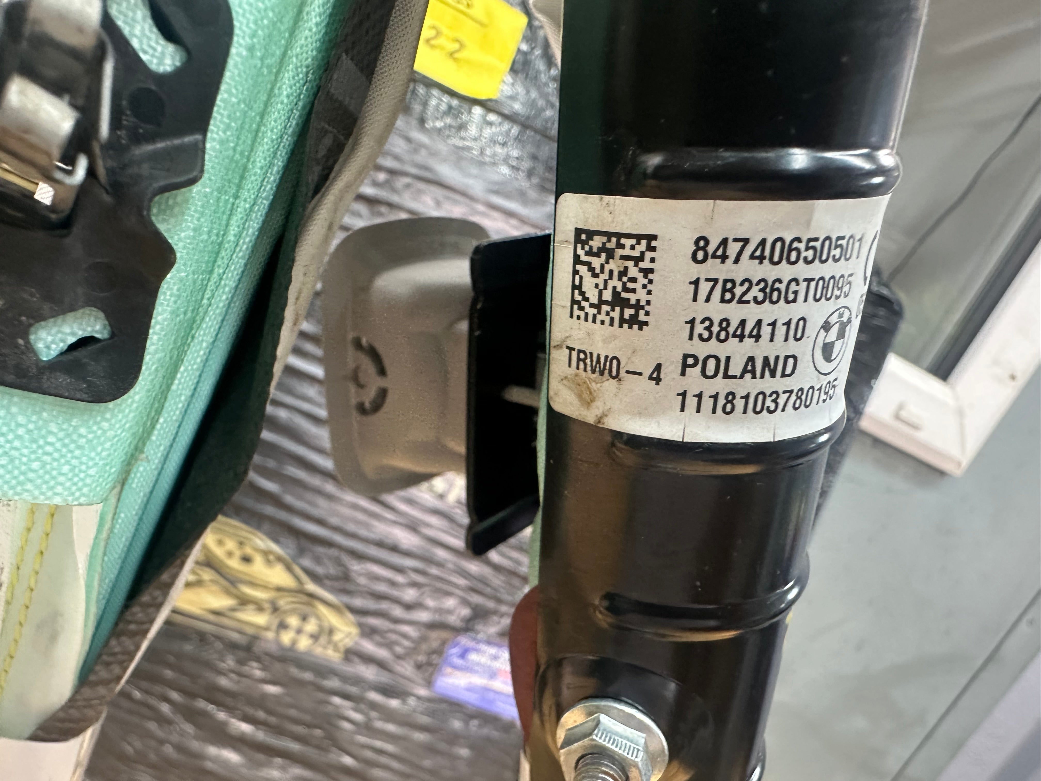 BMW i3 I01 2017 Electric Left Passenger Roof Curtain Airbag (84740650501) (34132839G)