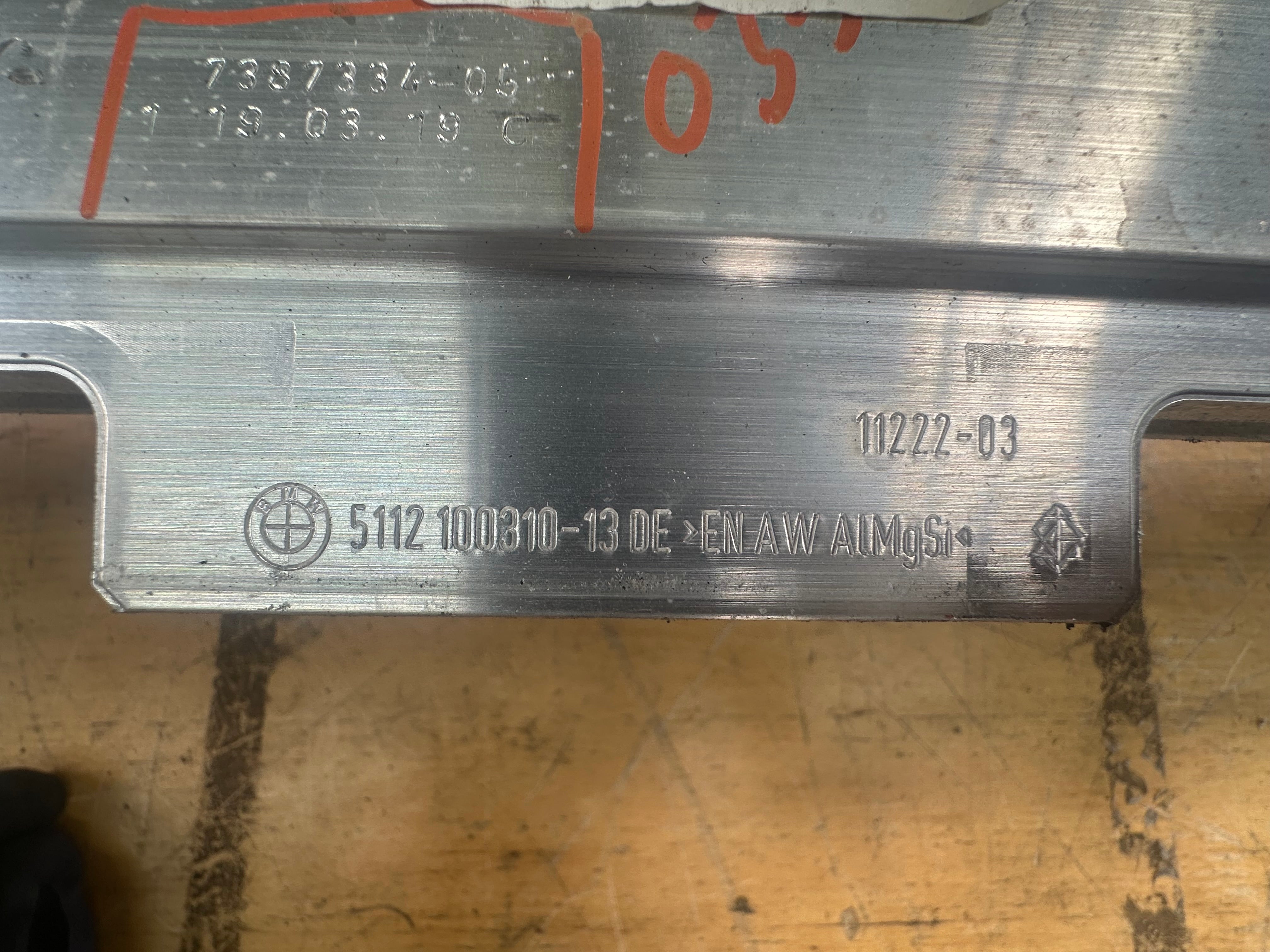 BMW 5 Series G30 2017-on Rear Bumper Crash Bar Reinforcer (5171 100310-13DE)