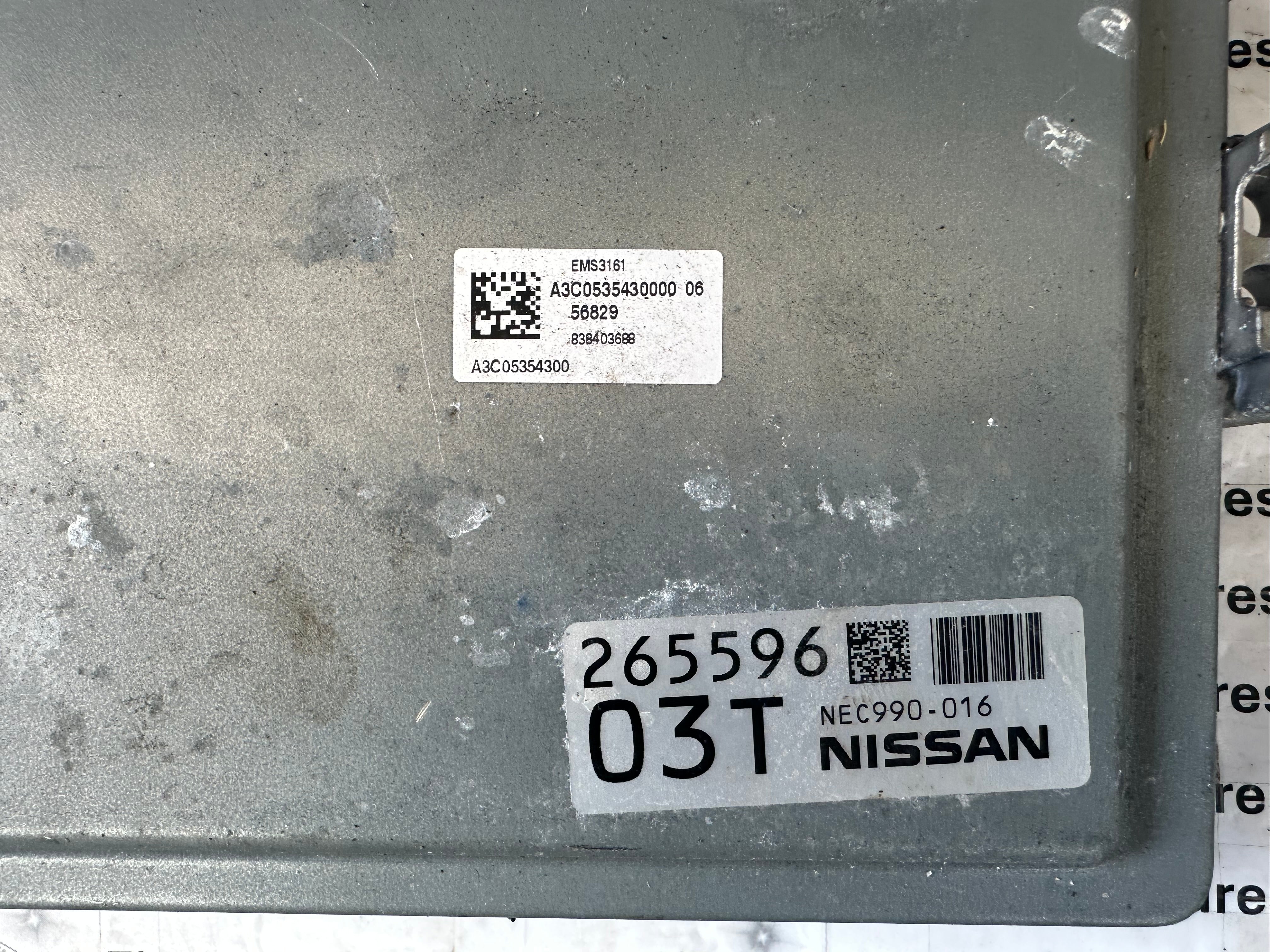 Nissan Juke MK2 F16 2019–2024 1.0 Petrol Engine Control Unit ECU (237106PB1A)