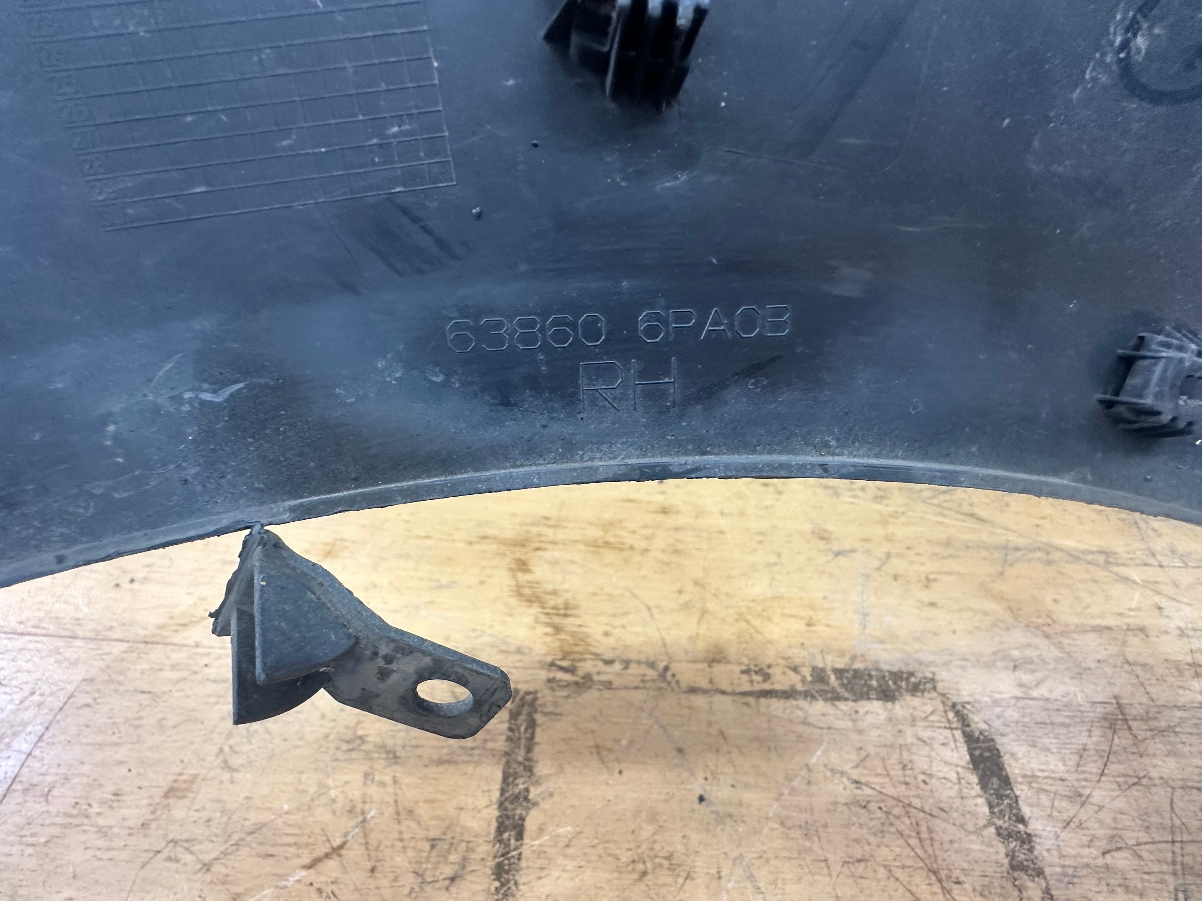 Nissan Juke 2019 O/S/R Rear Driver’s Right Wheel Arch Trim (63860-6PA0B)