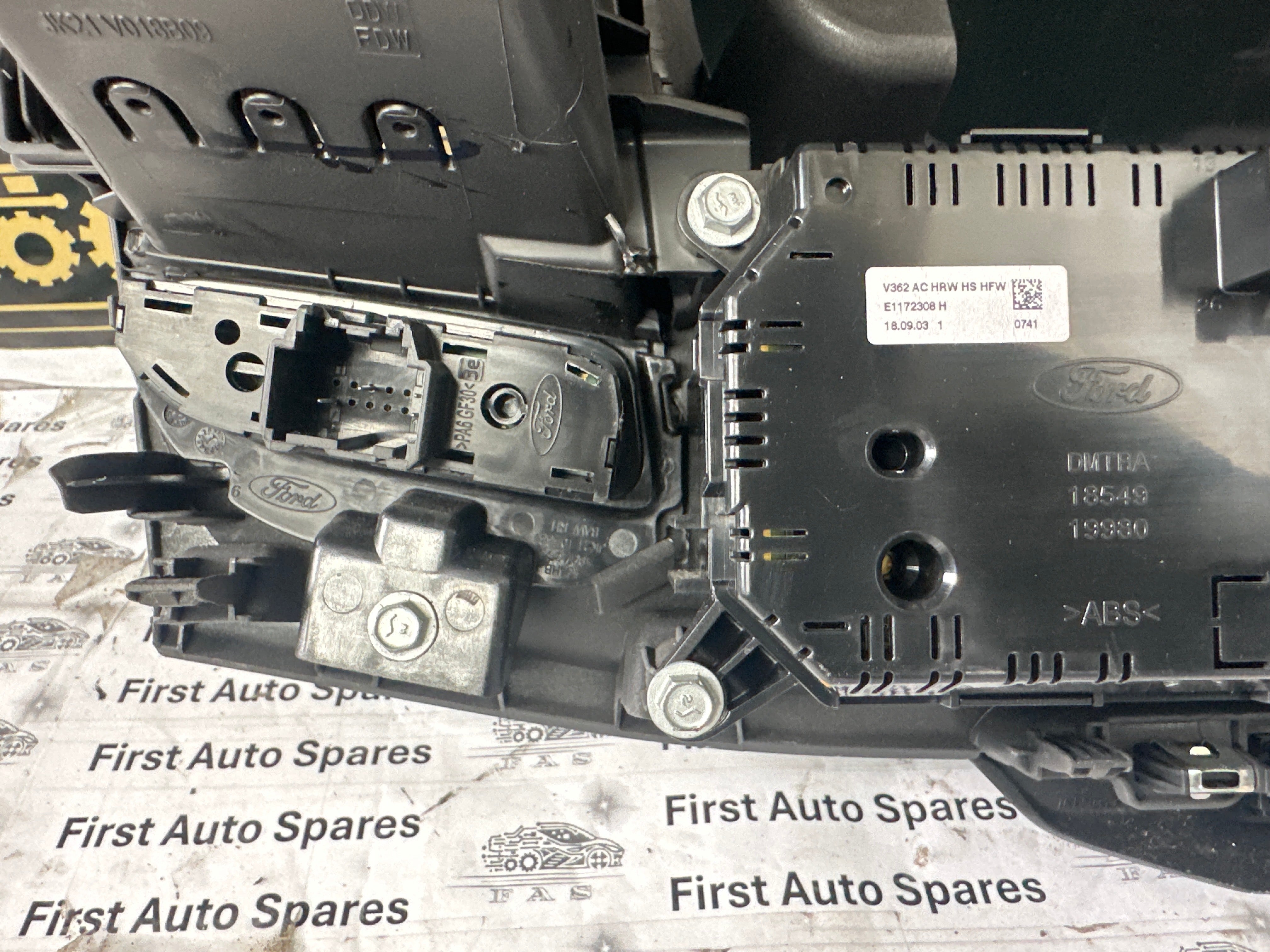 Ford Transit MK9 2019 Climate Control Switches (JK21 V018B09)