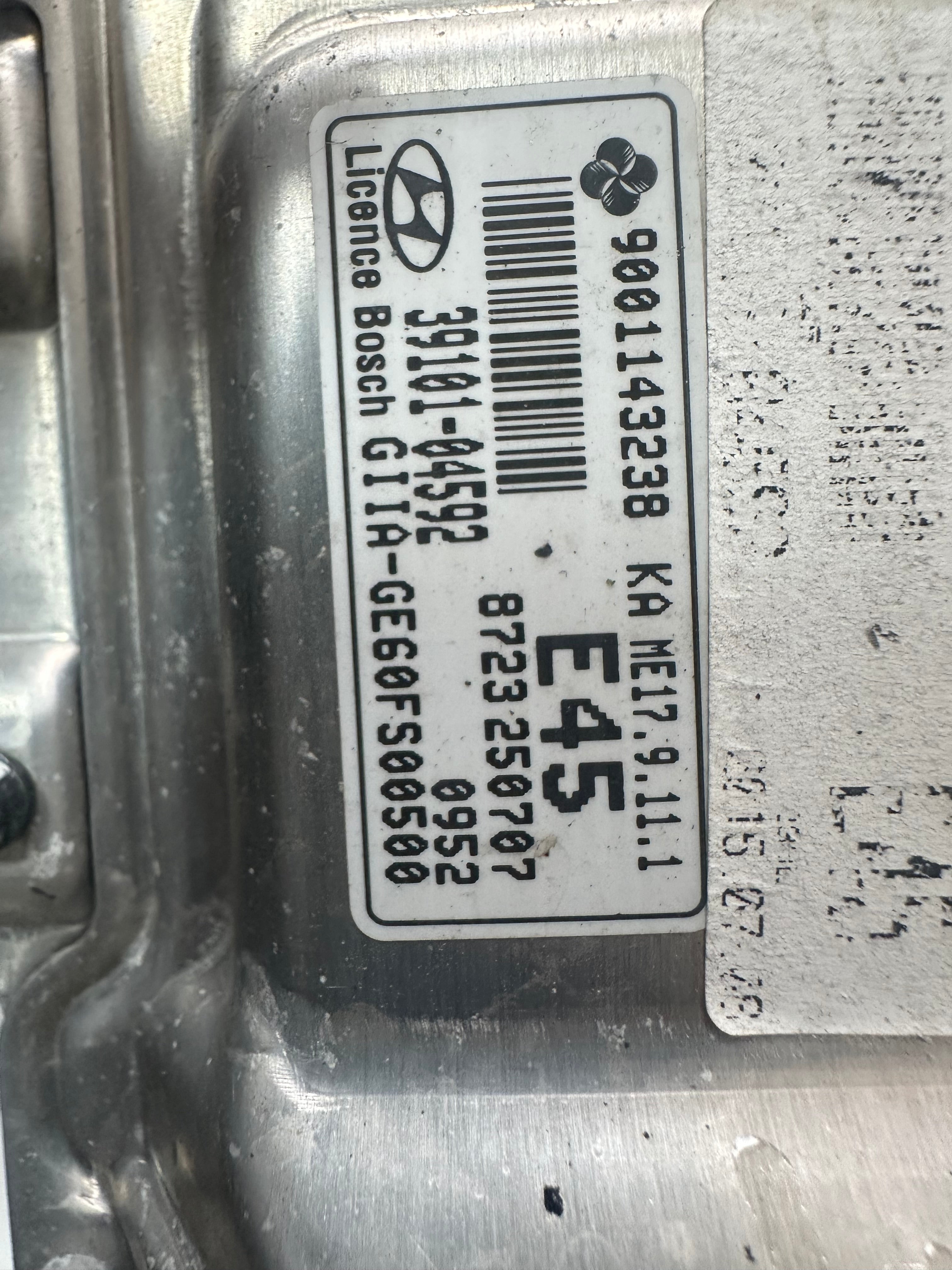 Hyundai i10 2016 MK2 Engine Management ECU (39101-04592) (BSW-ME17911-00)