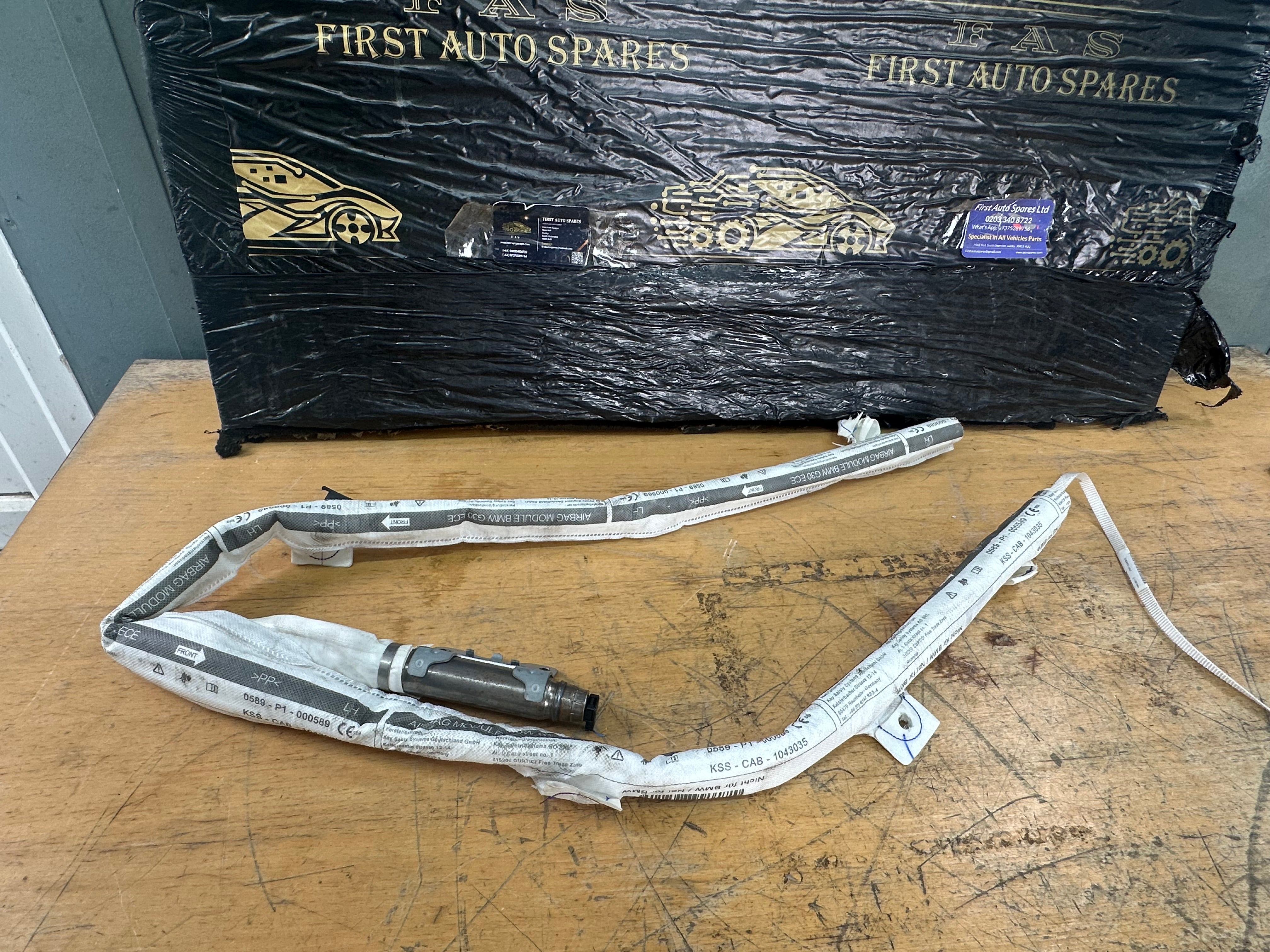 BMW 5 Series Left Roof Curtain Airbag (84737251713) (19B071105436) (0589-P1-000589)