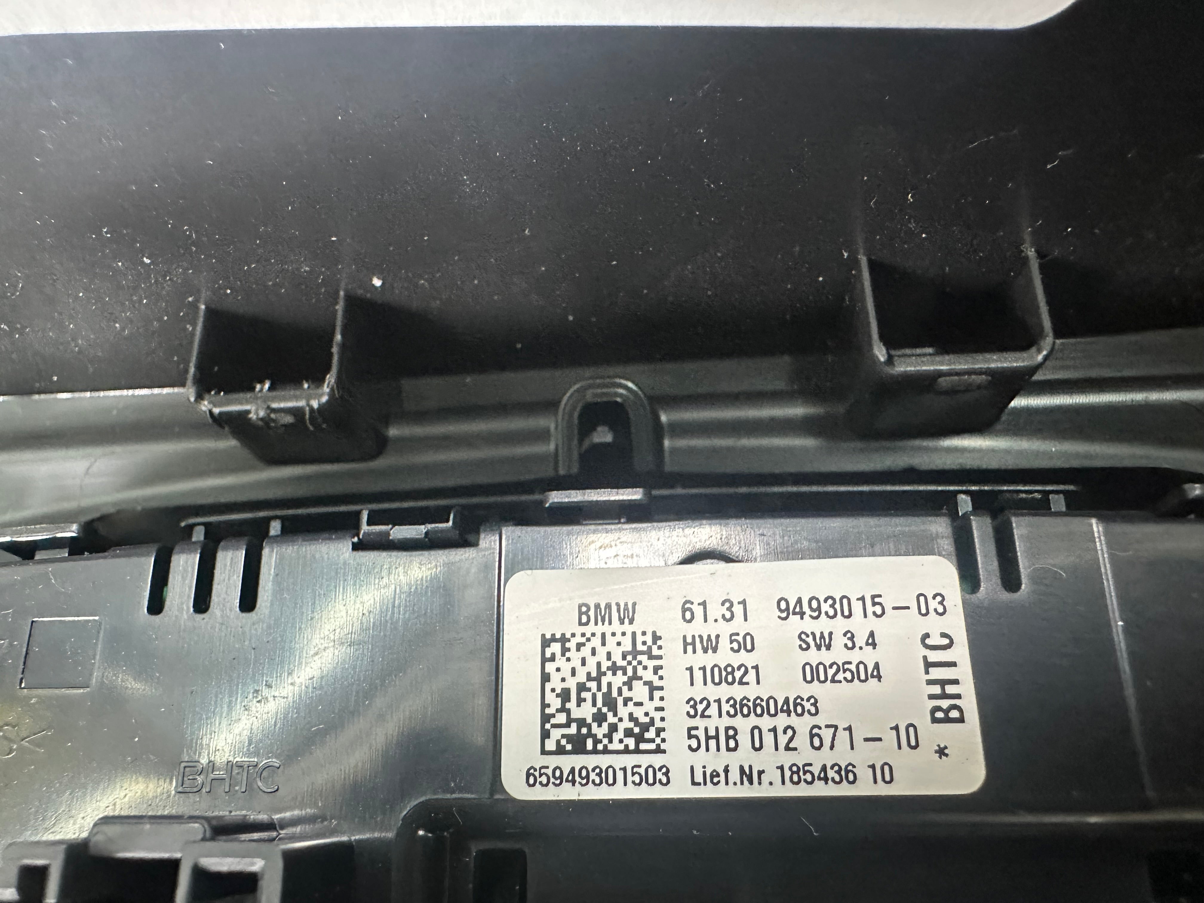 BMW X3 X4 G01 G02 X3M X4M Rear AC Heated Seats Control Panel (9493015) (7910858)