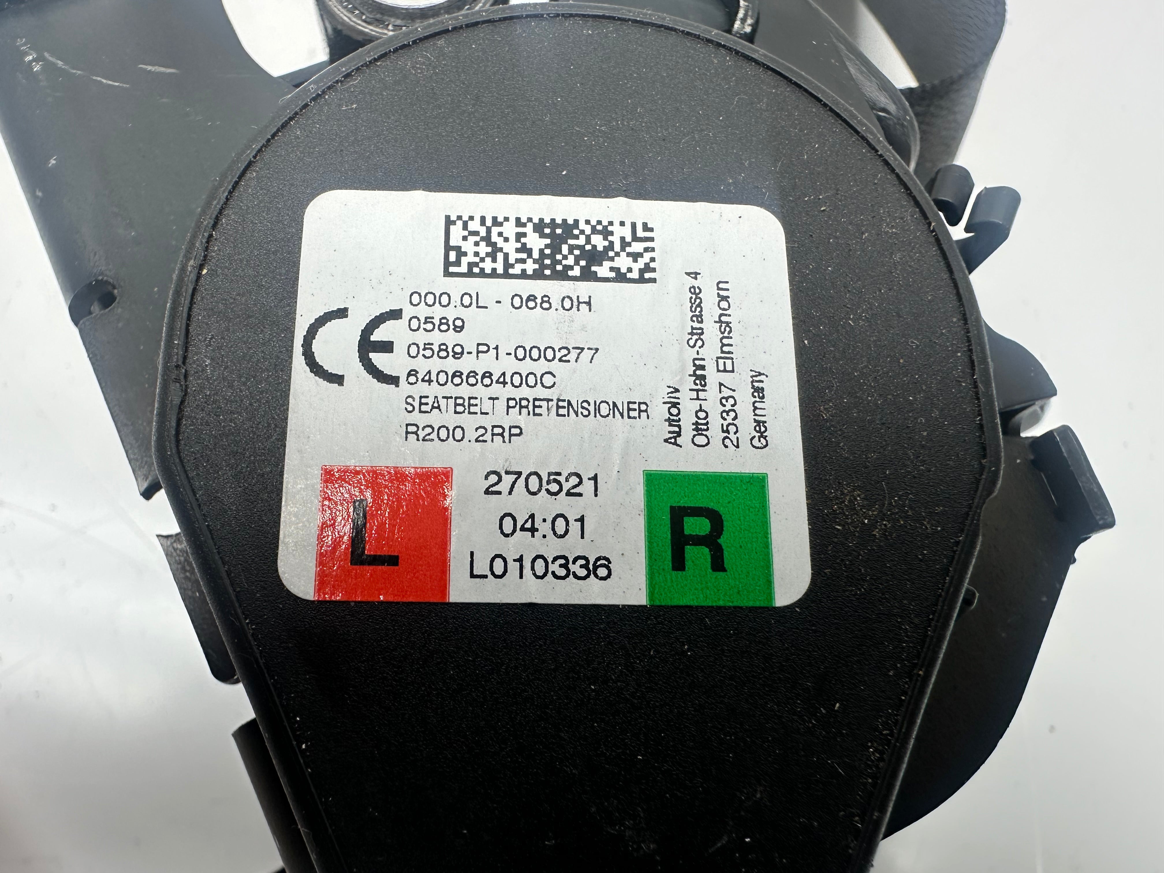 BMW 3 Series G21 Rear Right/Left Seat Belt (0589-P1-000277) (S3749627006) (640668400C)