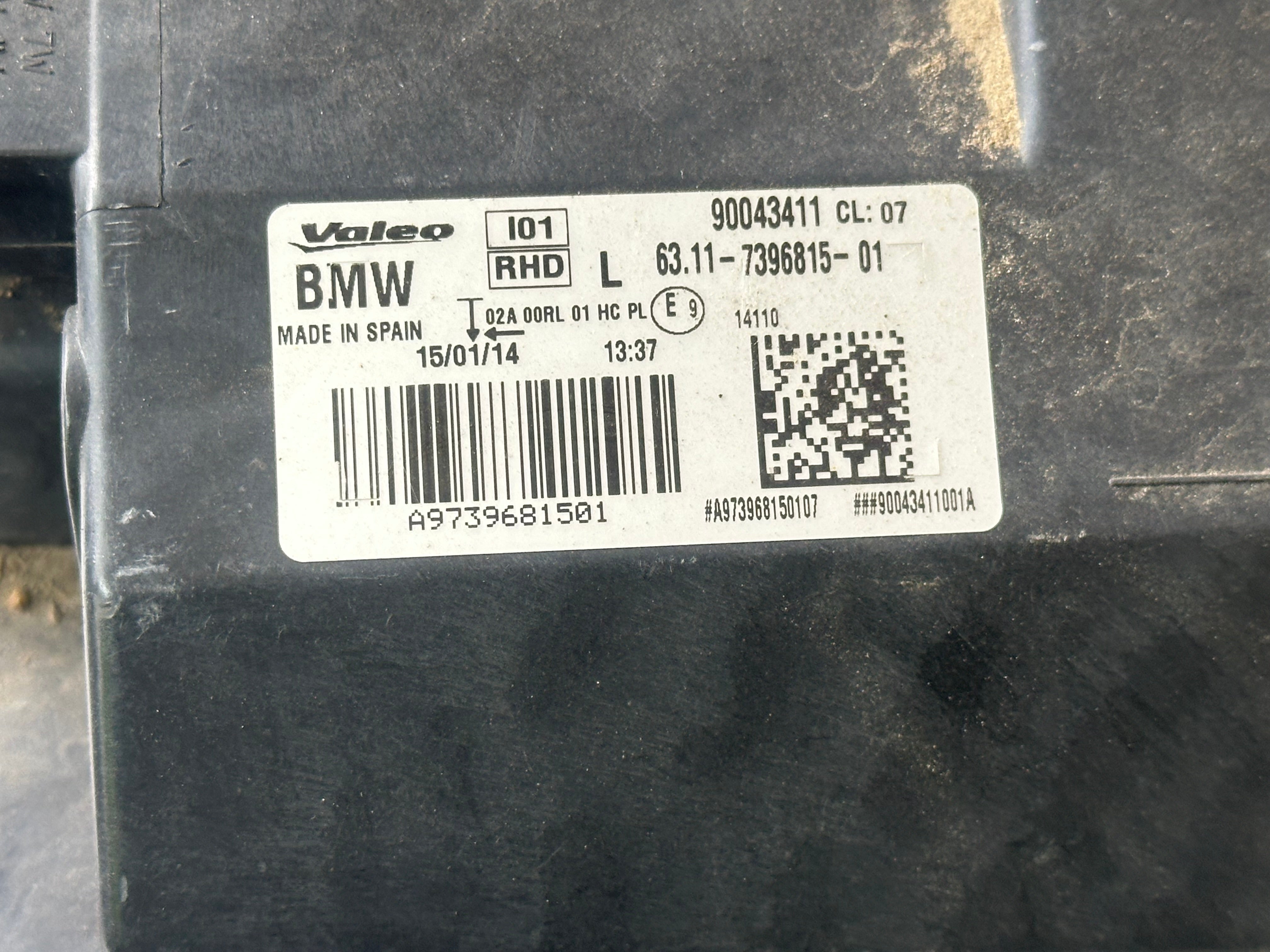 BMW i3 Complete Adaptive LED Left Headlight (7396815-01) (7396815)