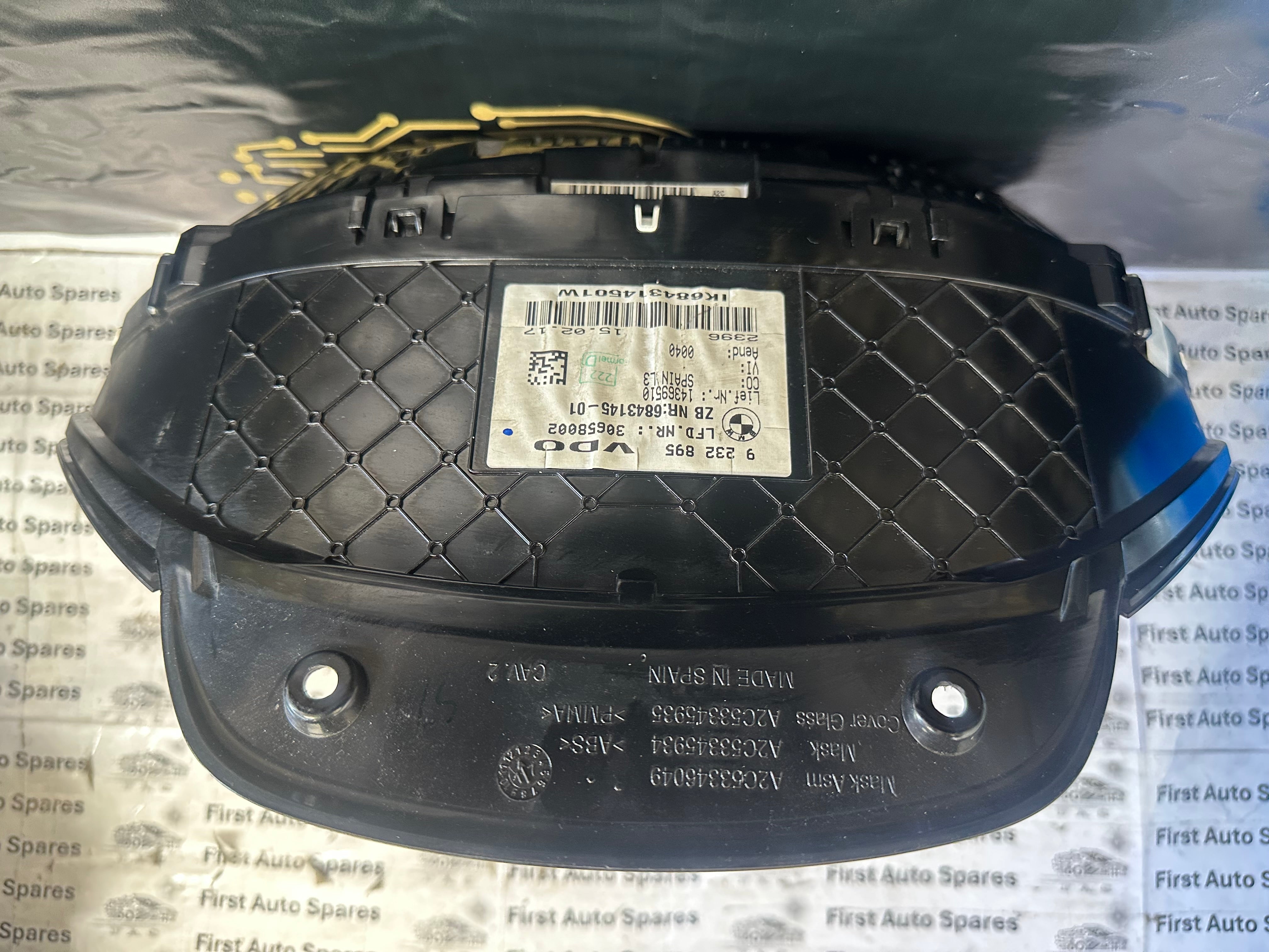 BMW 4 Series Speedometer Instrument Cluster 2016  (6843145) (6843145-01)