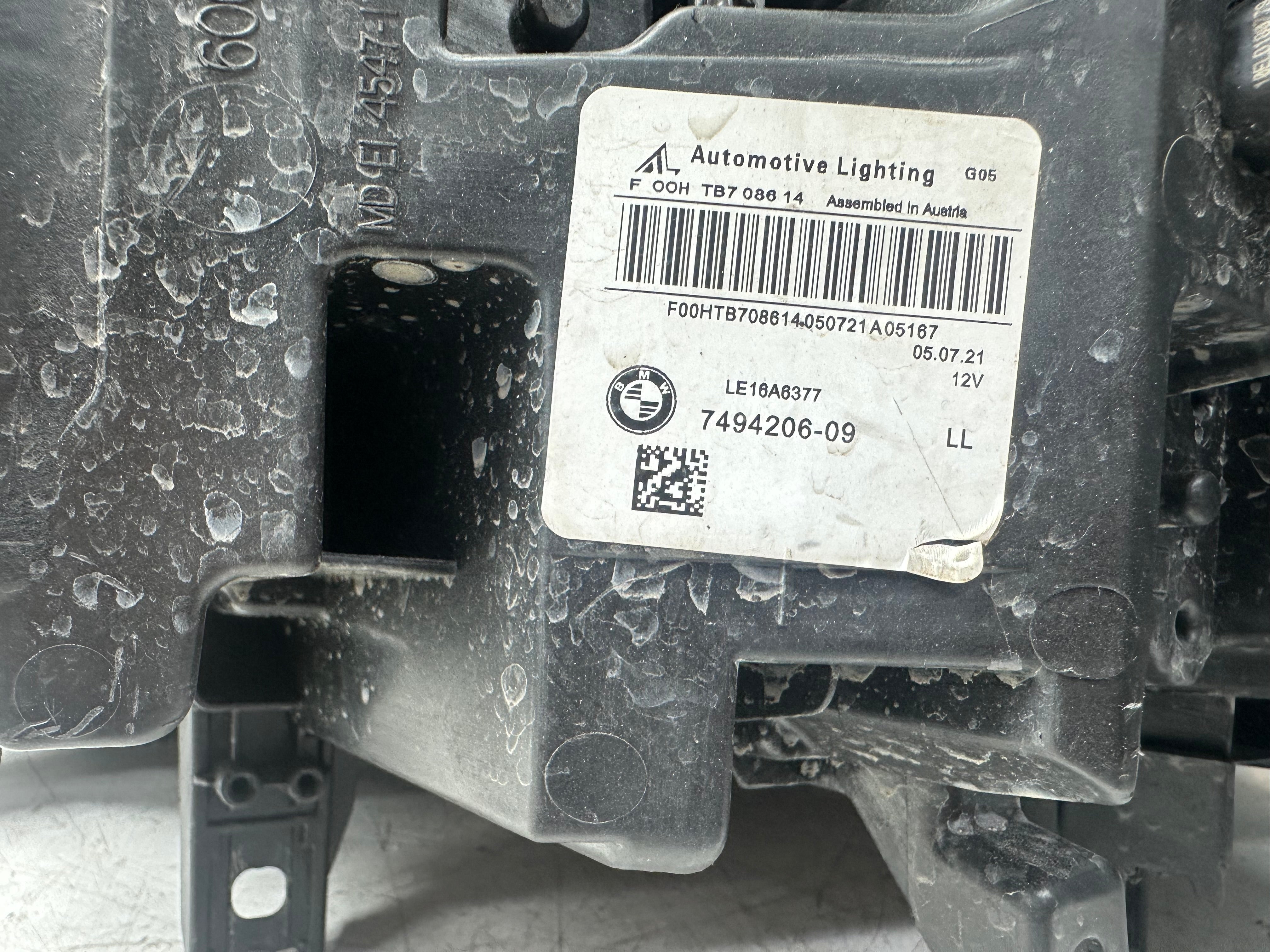 BMW X5 G05 / X6 G06 Right LED Laser Headlight 7494205-09 – 2019–2023