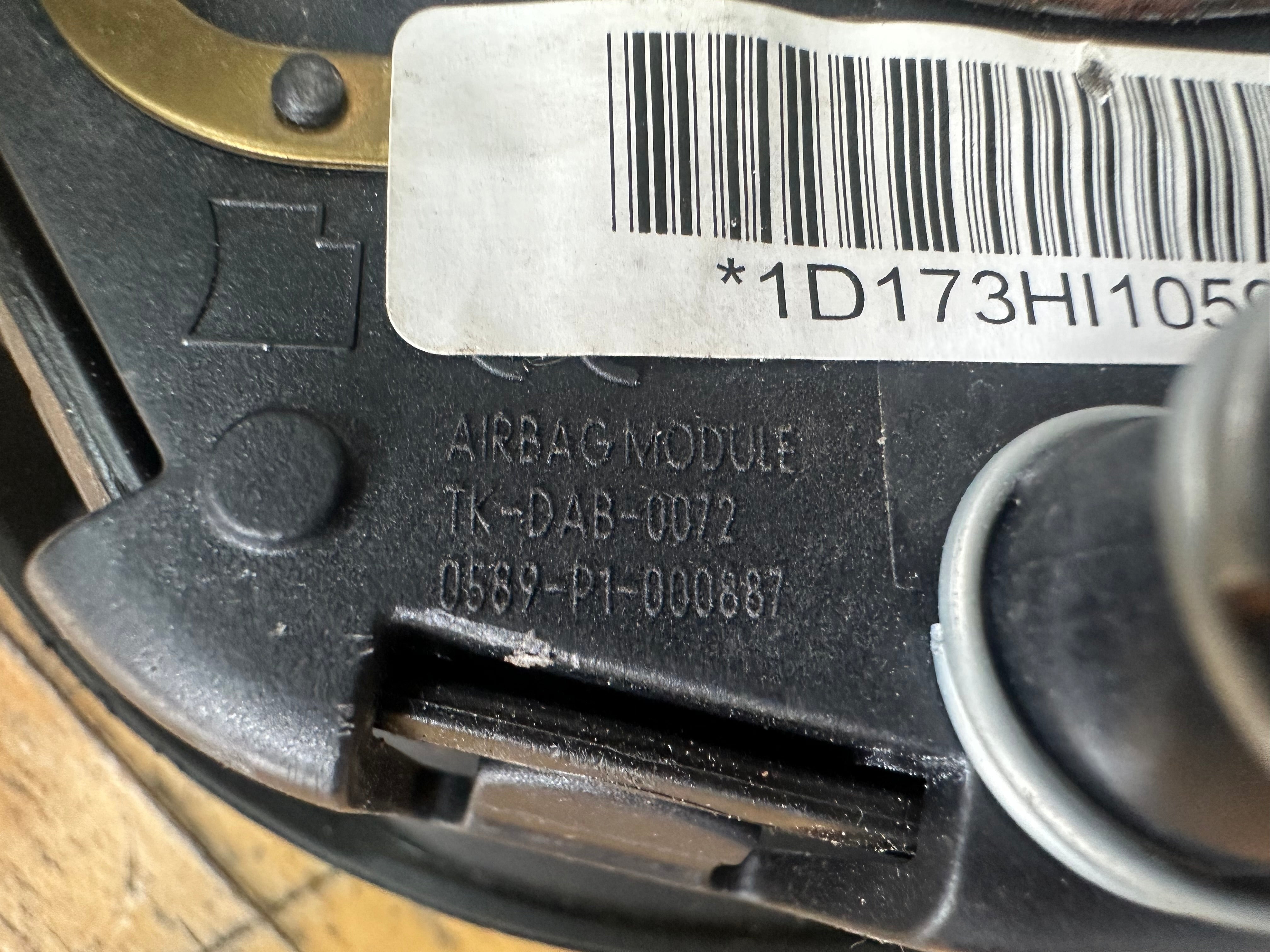 Toyota Yaris 2012 Driver’s Steering Wheel Abag (45019-0D420) (310565699B4U-AA)