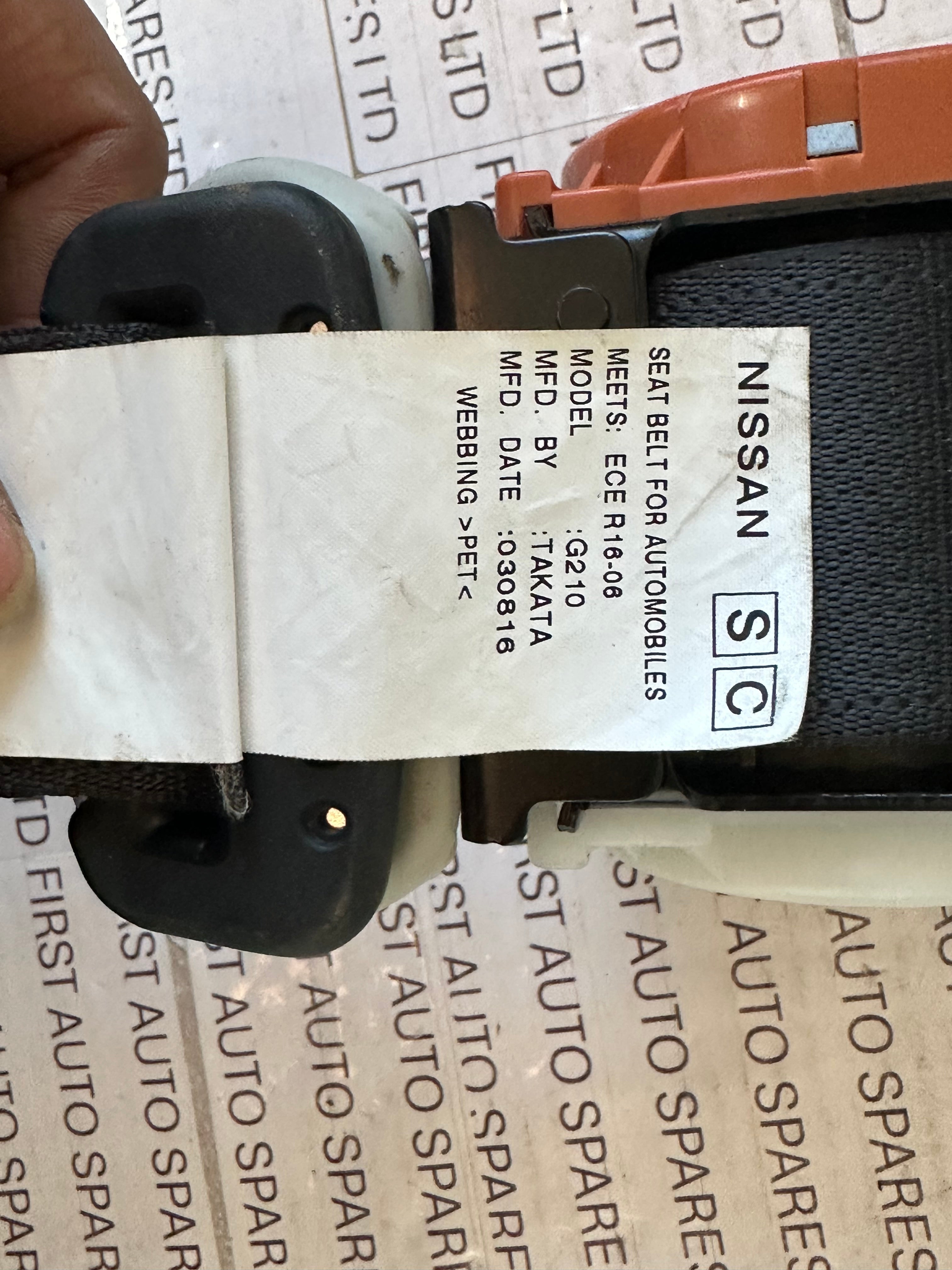 Nissan Note 2016 Central Rear Seat Belt (308176399JN7)