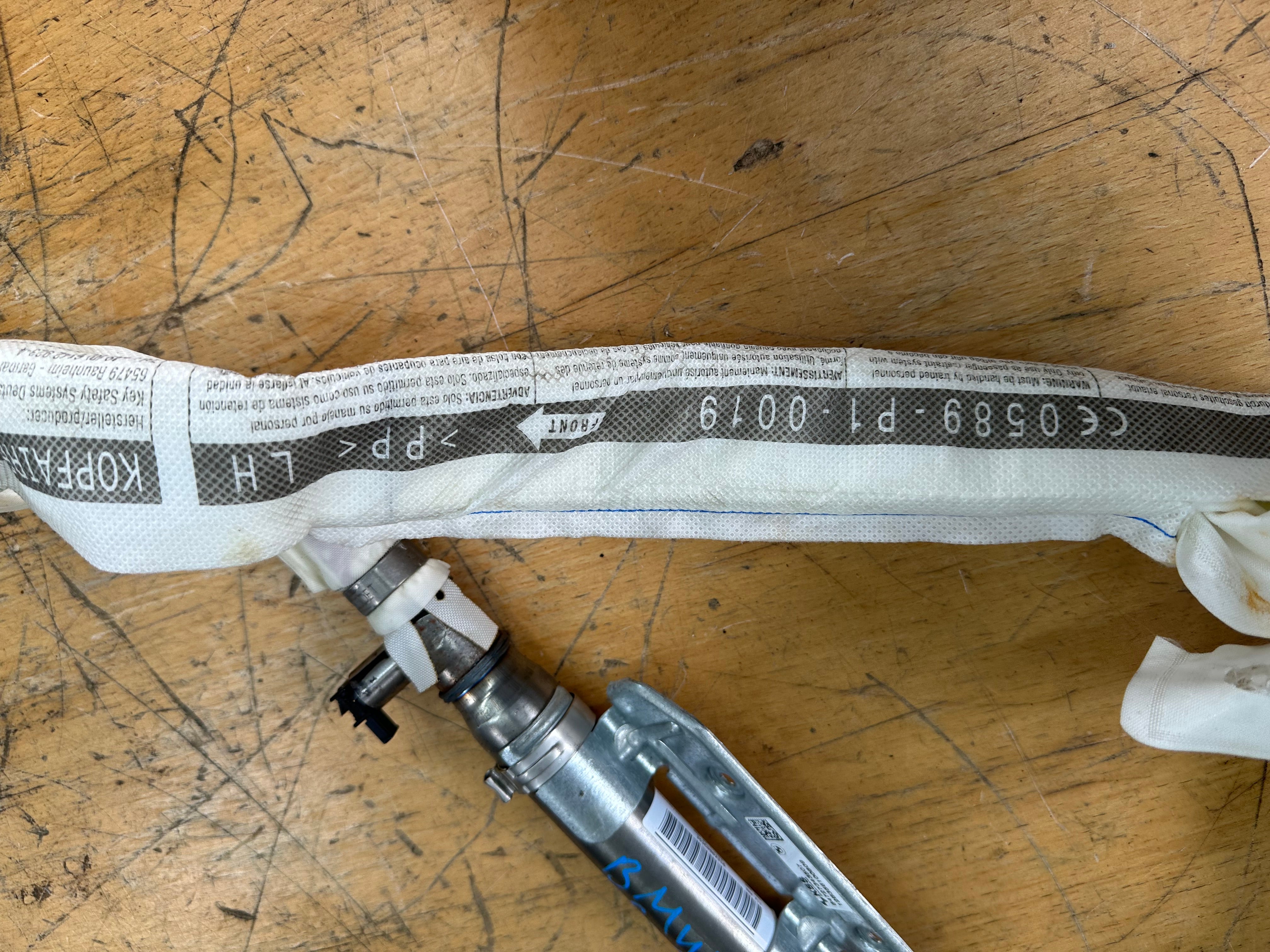 BMW 6 Series F06 F13 Left Passenger Roof Curtain Airbag (84727343507) (1024975-6-6)