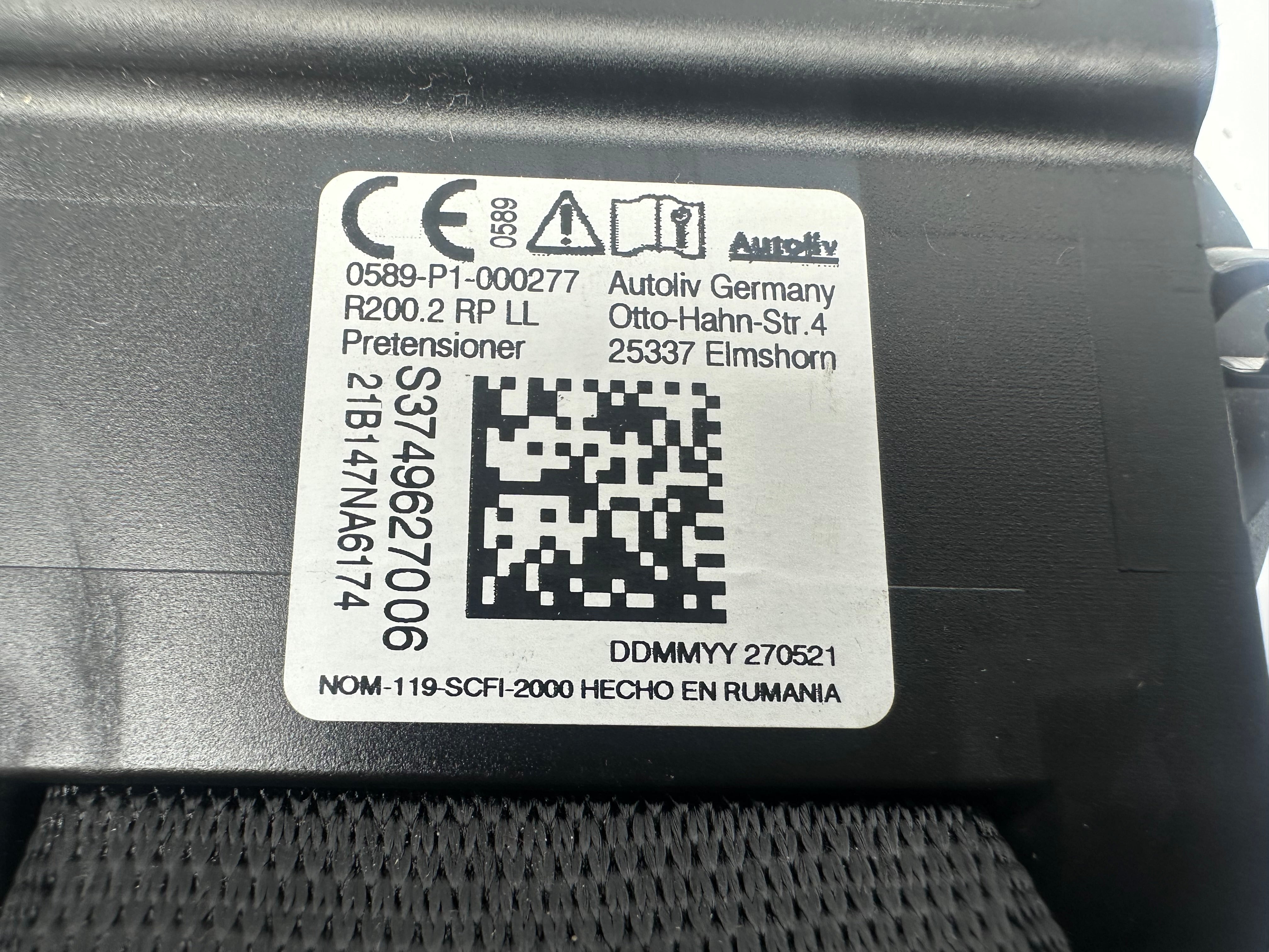 BMW 3 Series G21 Rear Right/Left Seat Belt (0589-P1-000277) (S3749627006) (640668400C)