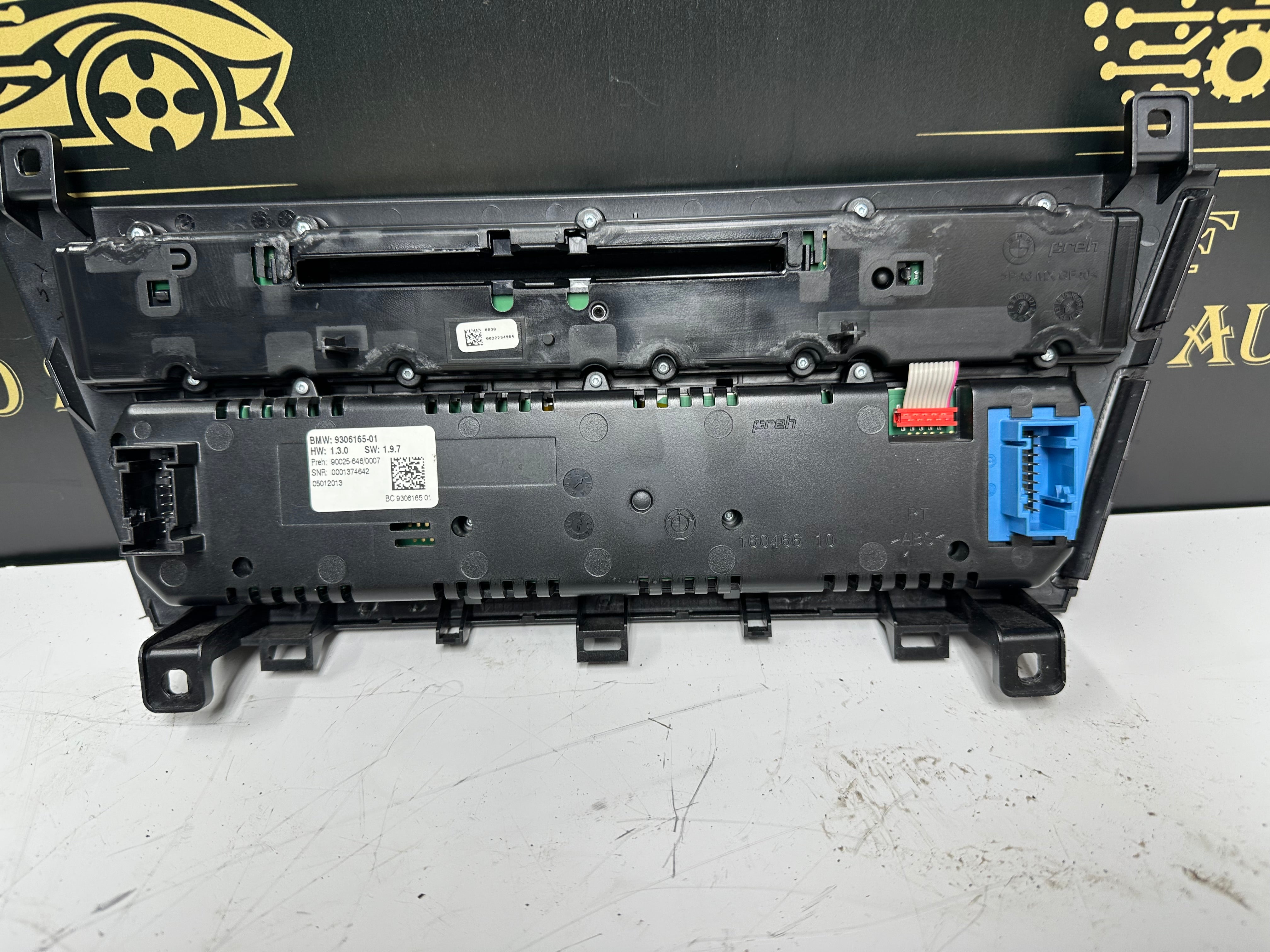 BMW F12 F06 AC Heater Climate Control Panel/Radio CD (9306165-01)