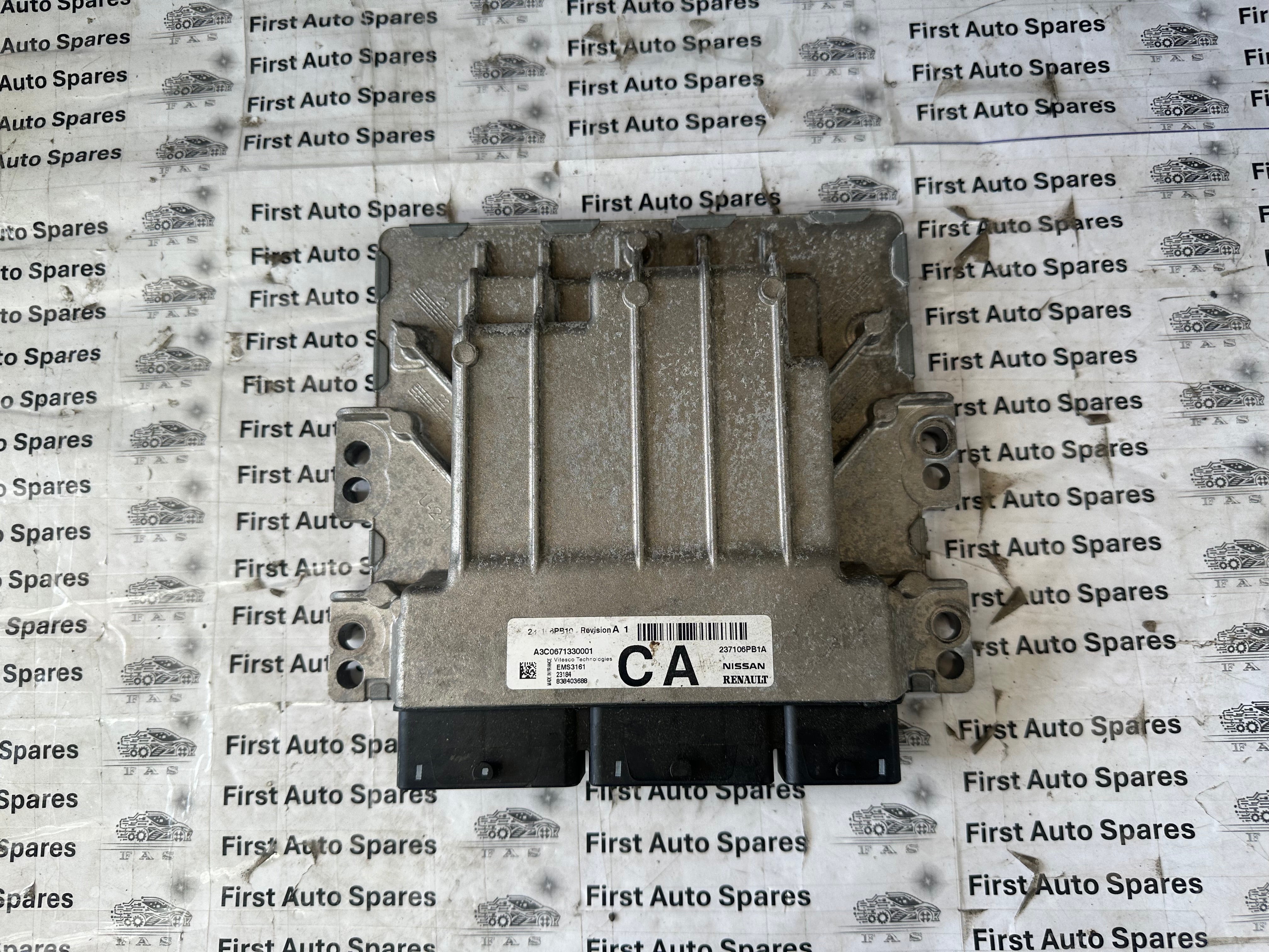Nissan Juke MK2 F16 2019–2024 1.0 Petrol Engine Control Unit ECU (237106PB1A)