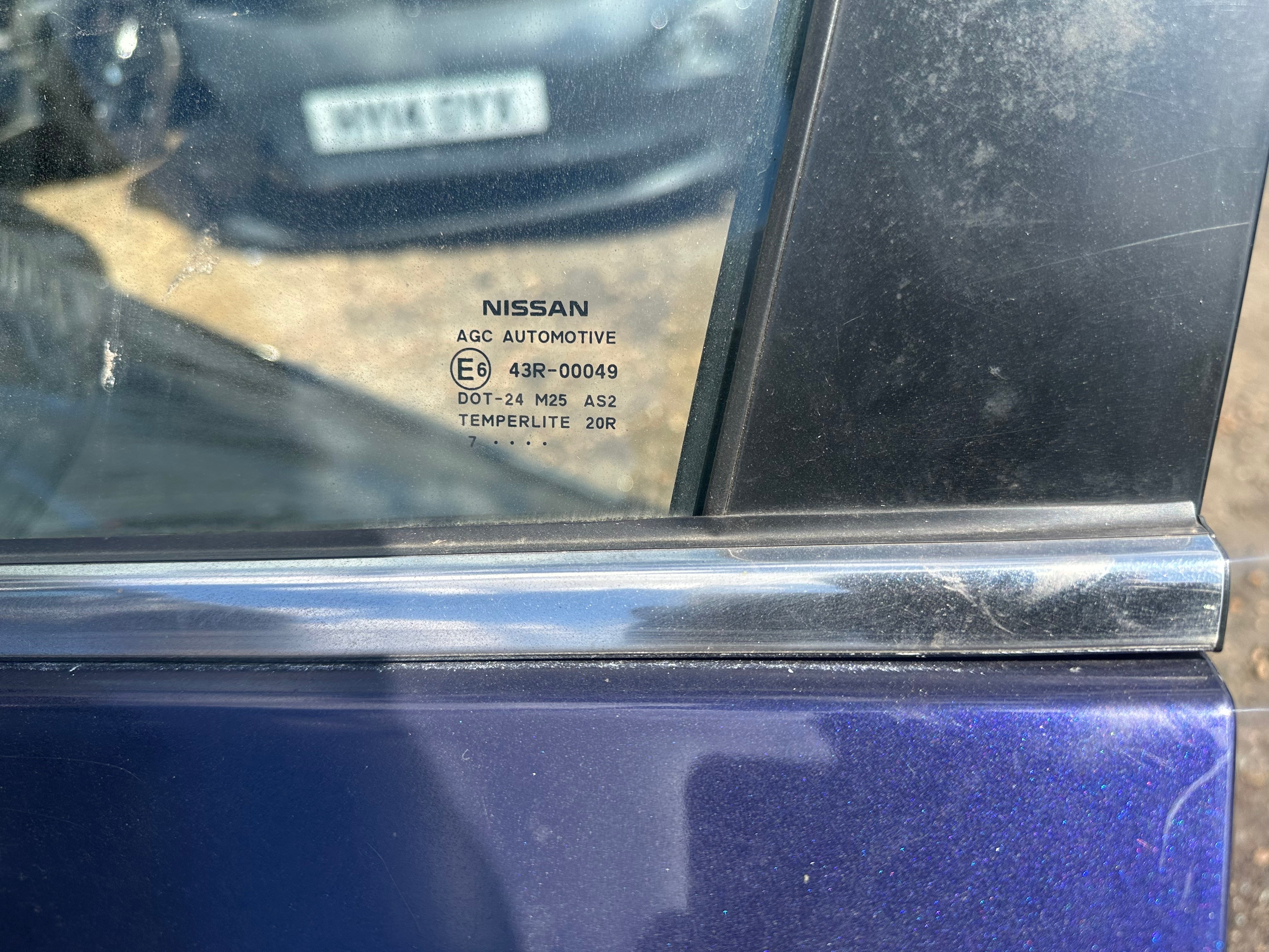 Nissan Pulsar 2014–2018 N/S/F Left Front Door – Colour Code: RBR (Blue)